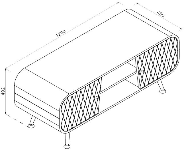 Astana TV Stand - Grey Mist - JF910