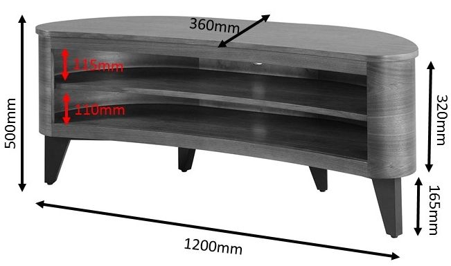 Florence TV Stand - Walnut - JF709