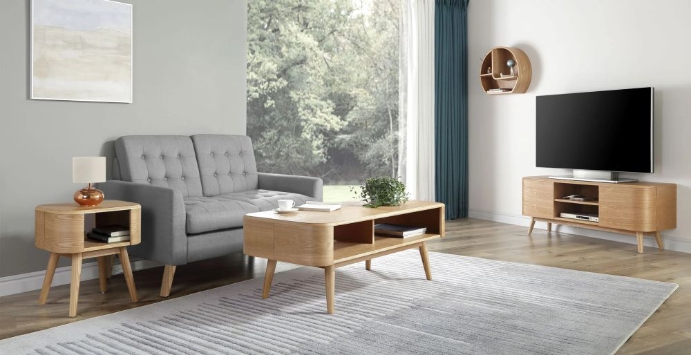 Oslo TV Stand - Oak - JF810