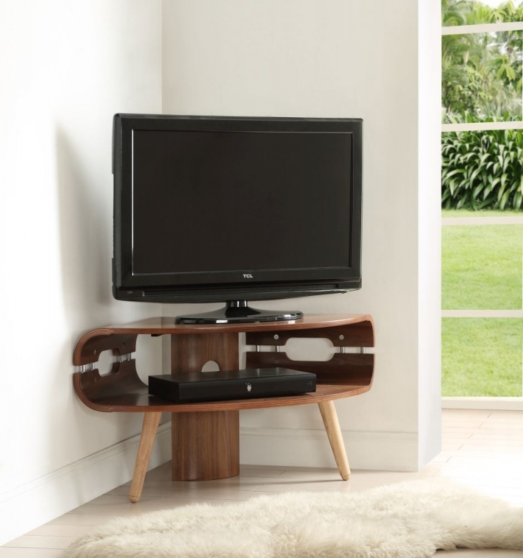 Corner TV Stand - Walnut - JF701
