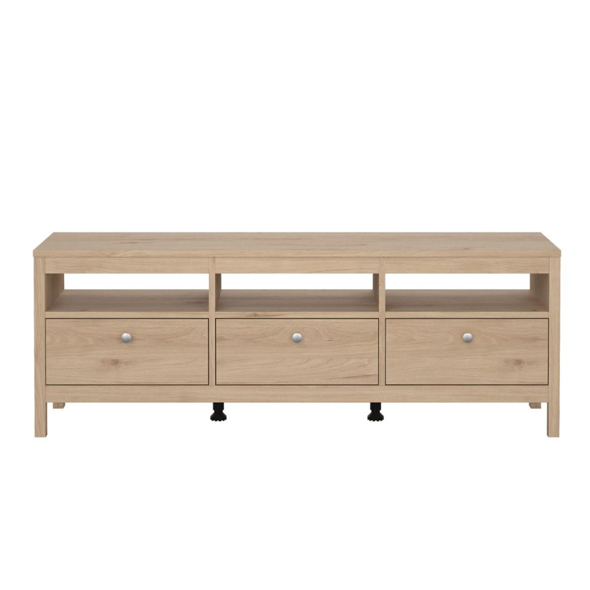 Madrid Jackson Hickory Oak 3 Drawer TV Unit