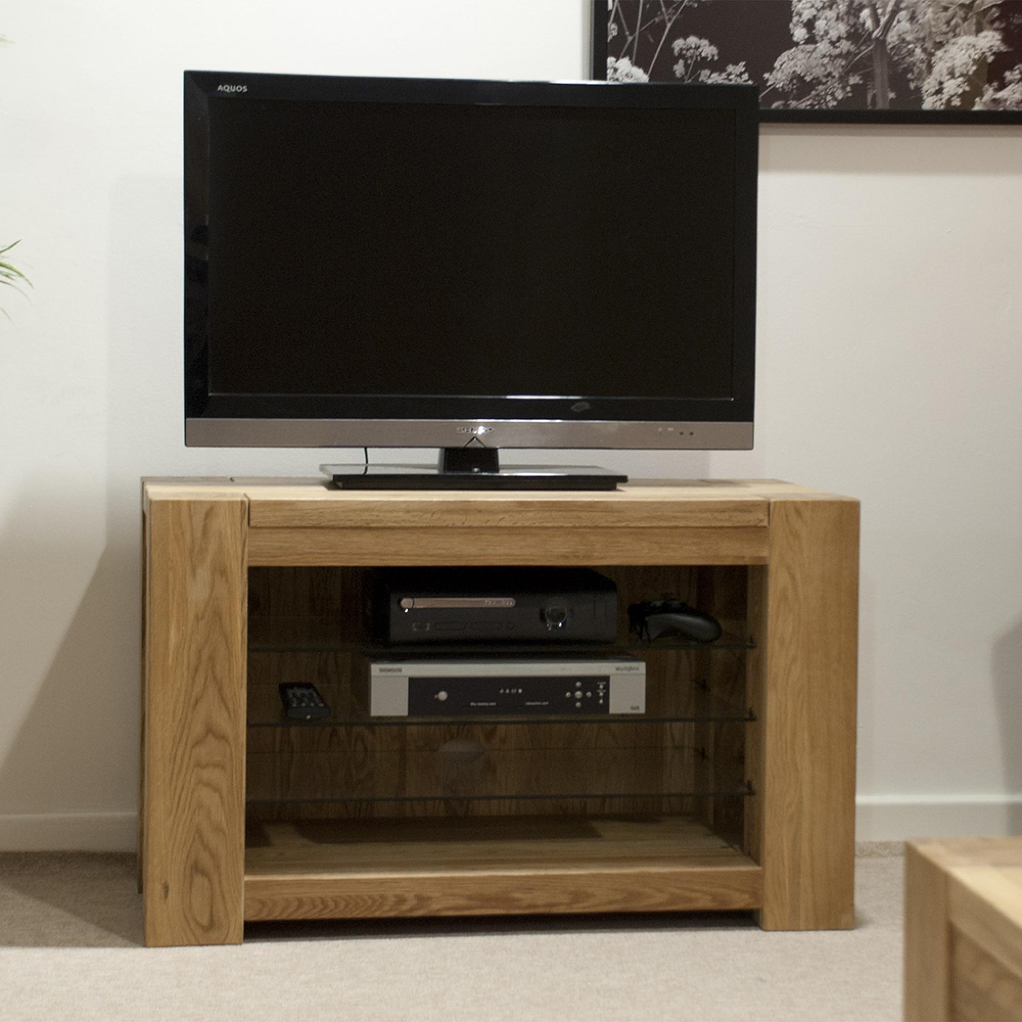 Massive Oak TV Unit
