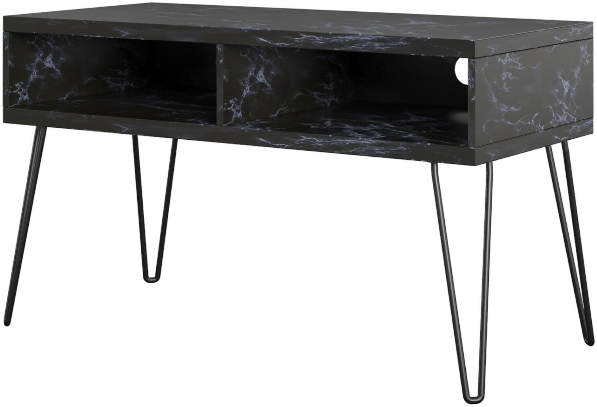 Novogratz Athena TV Stand - Black Marble Effect - 1748899COMNUK