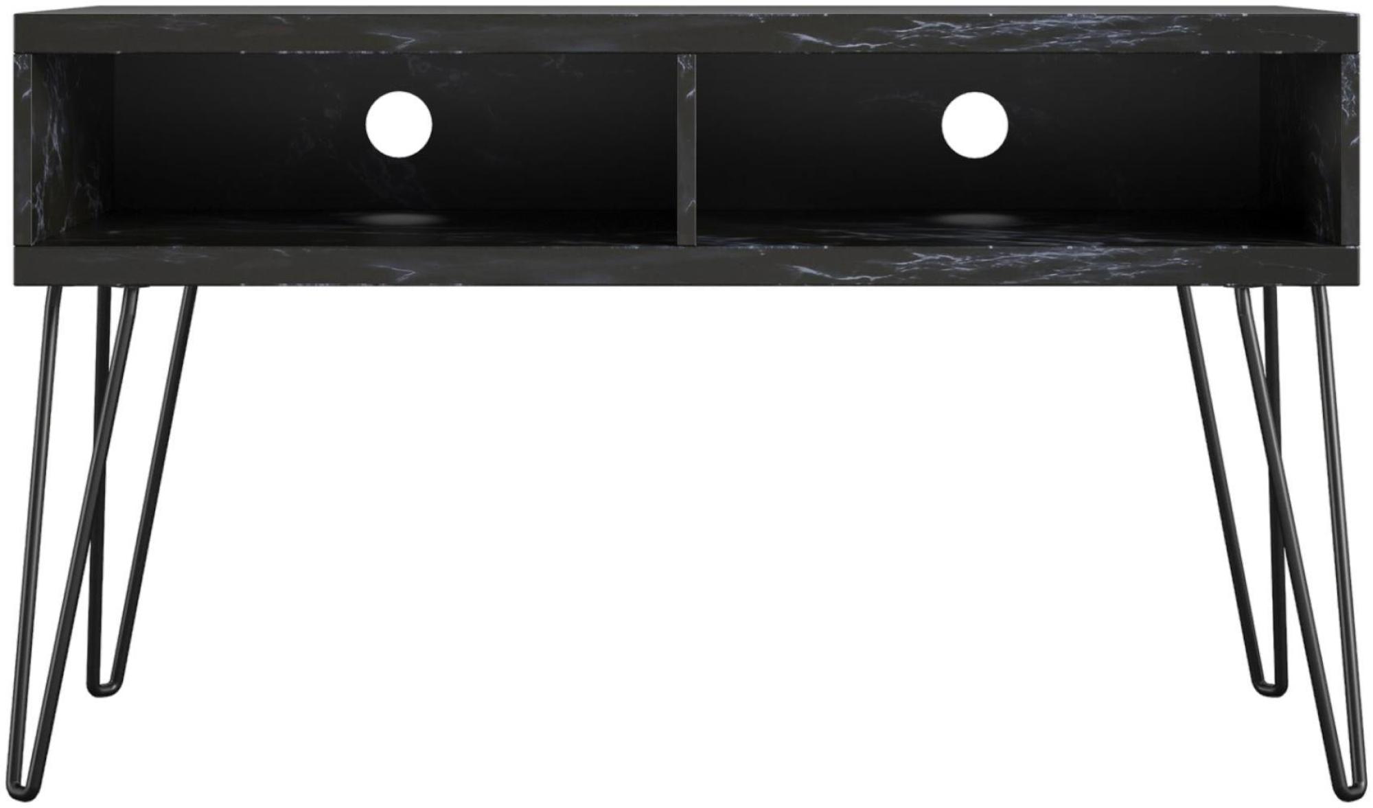 Novogratz Athena TV Stand - Black Marble Effect - 1748899COMNUK