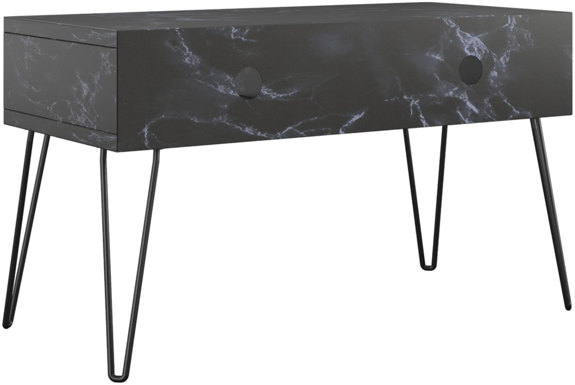 Novogratz Athena TV Stand - Black Marble Effect - 1748899COMNUK