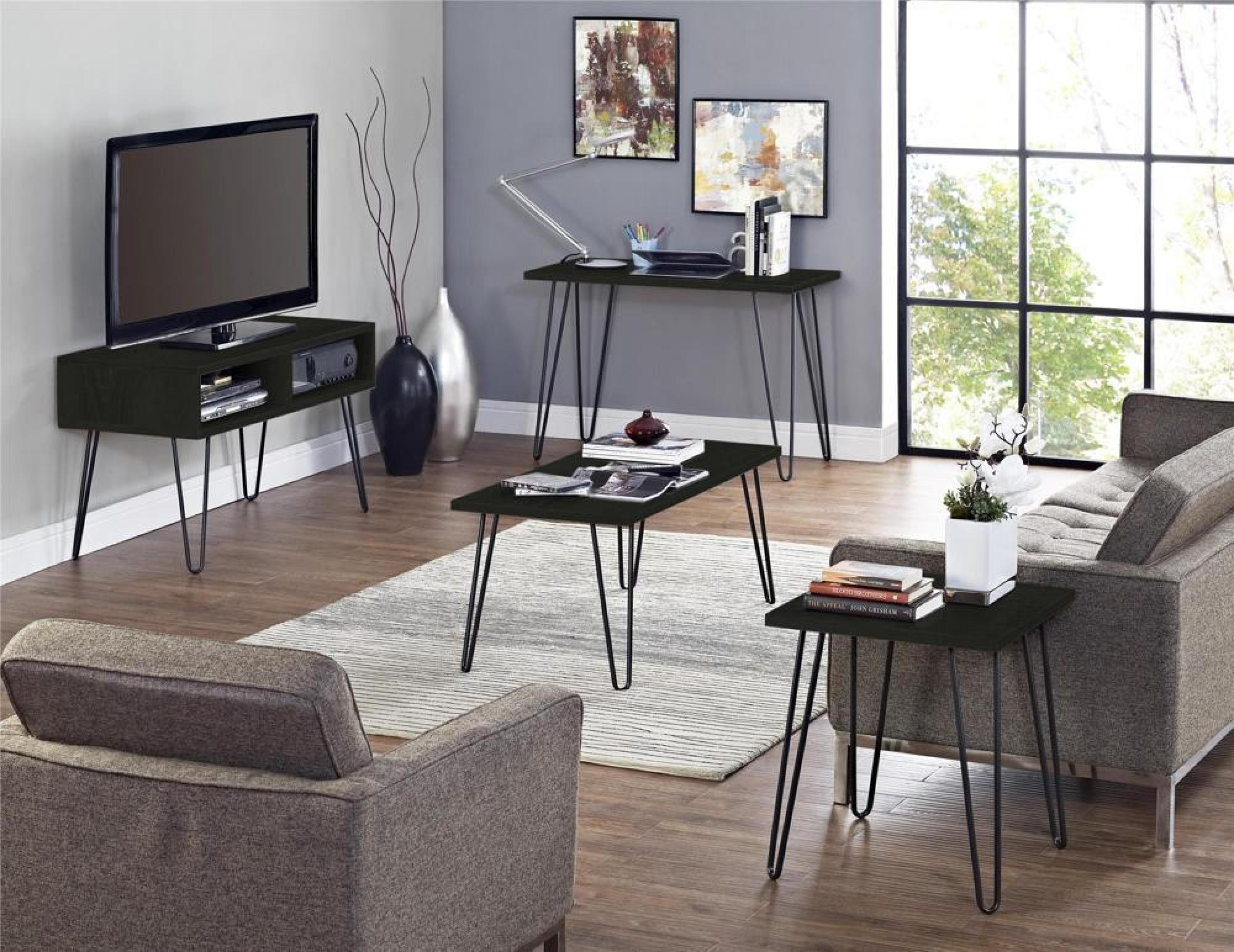 Owen Retro TV Stand - Black Oak - 1748296COMUK