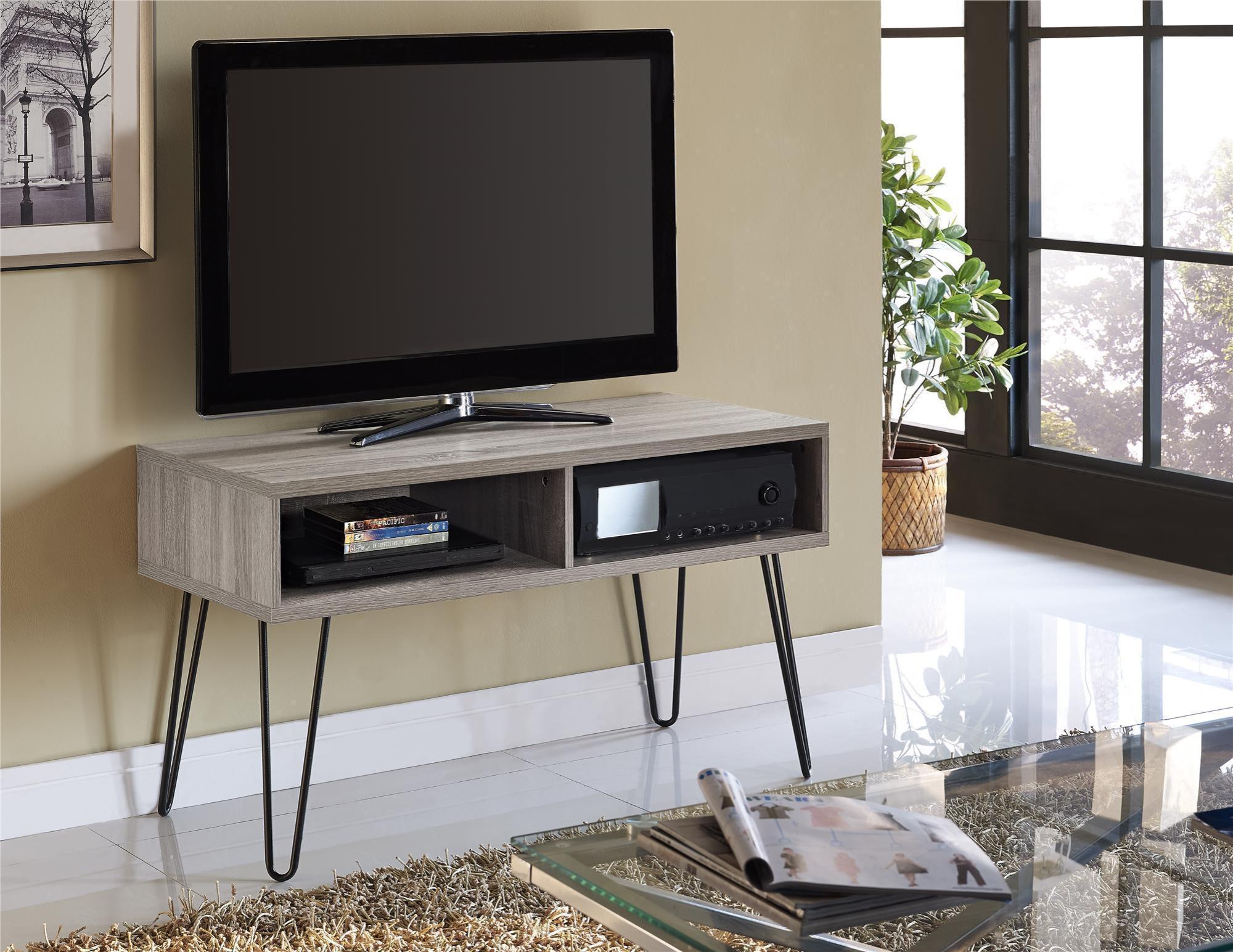 Owen Retro TV Stand - Grey Oak - 1748096PCOMUK