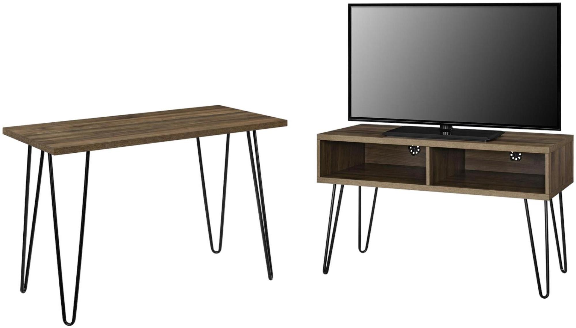 Owen Retro TV Stand - Walnut - 1748396COMUK