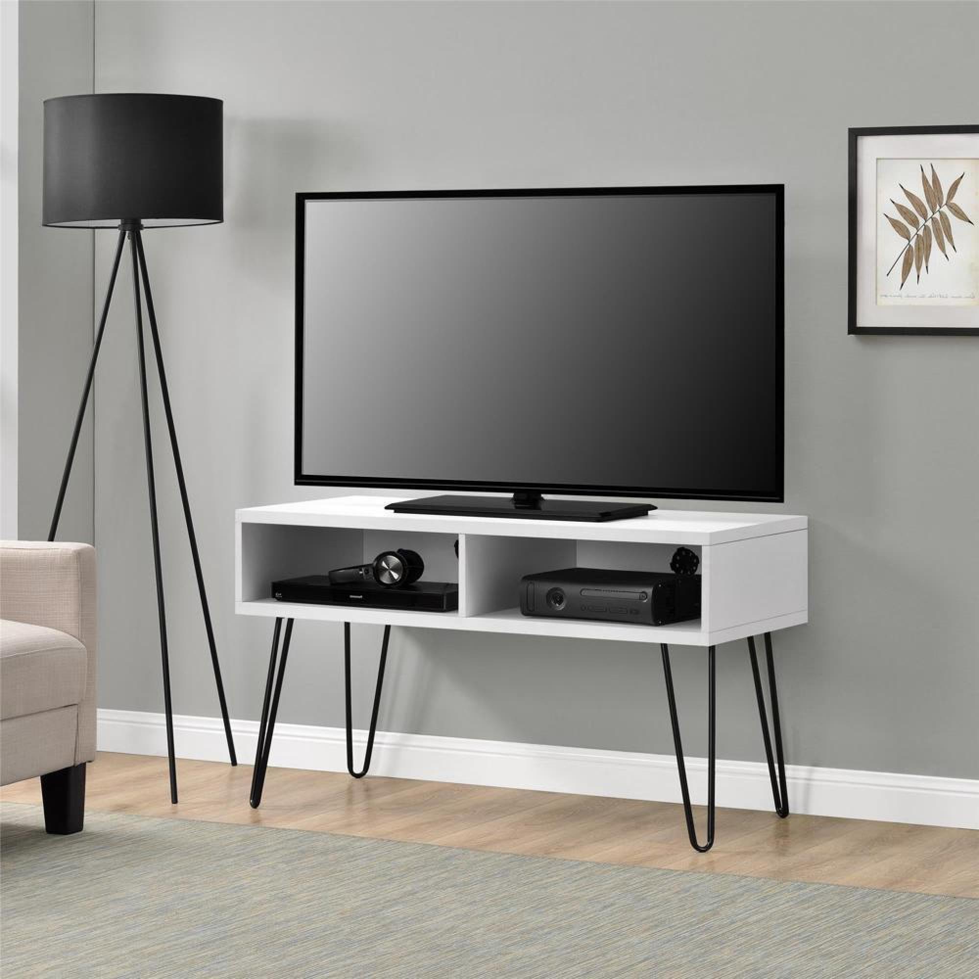 Owen Retro TV Stand - White - 1837015COMUK