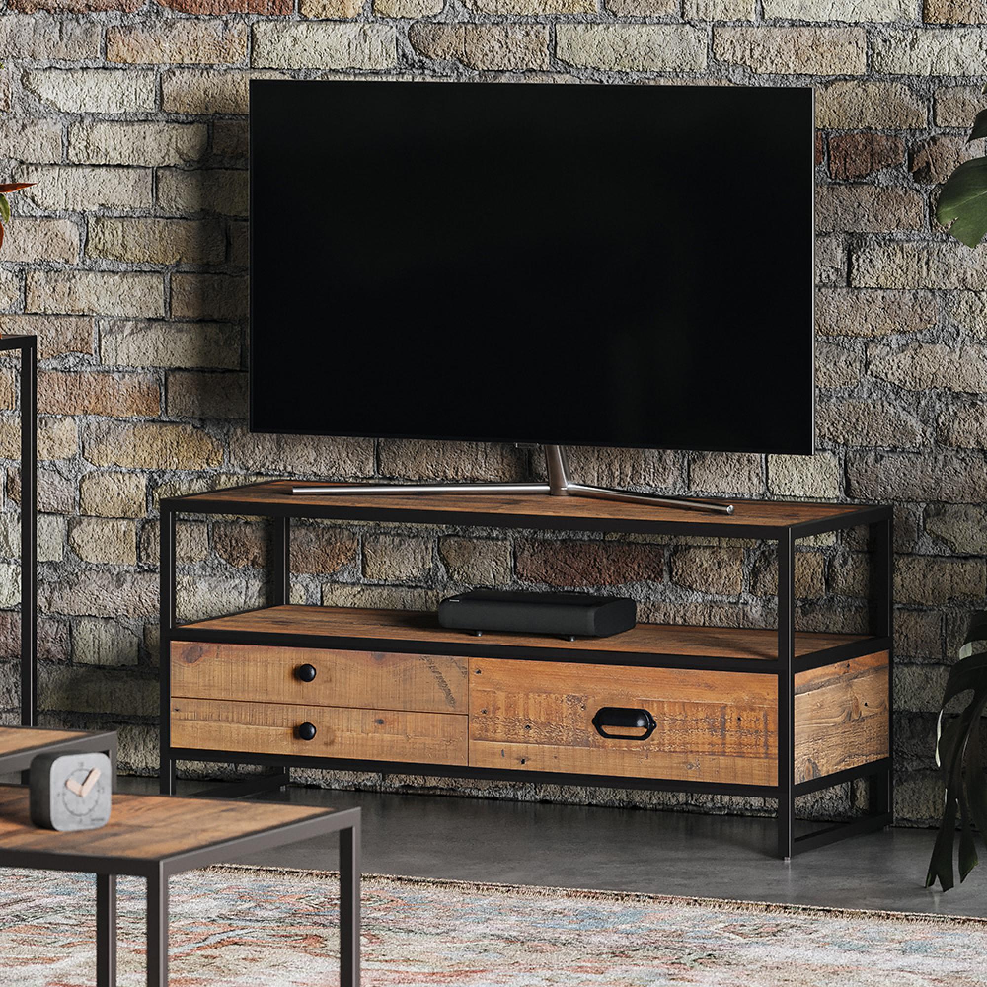 Olmsted Reclaimed Wood  3 Drawer TV Unit