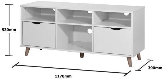 Perce White TV Unit