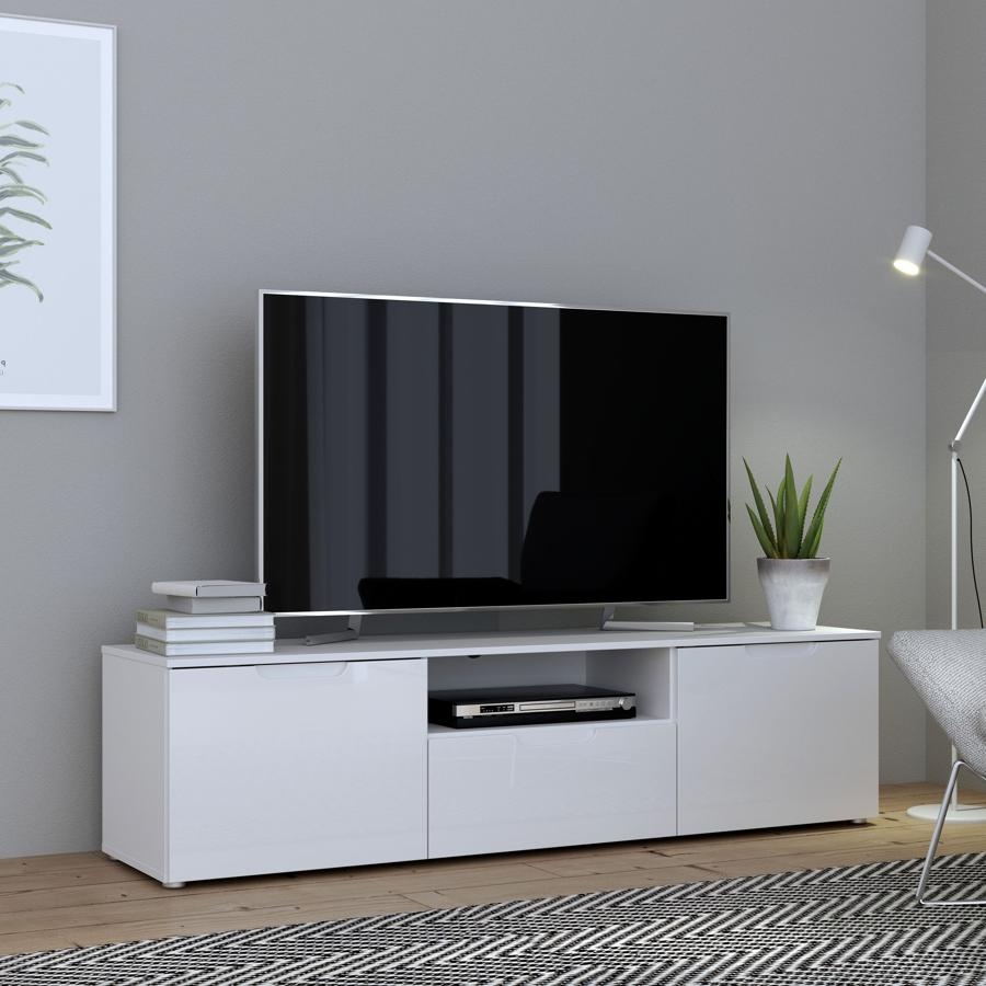 Sienna White Gloss Large TV Unit