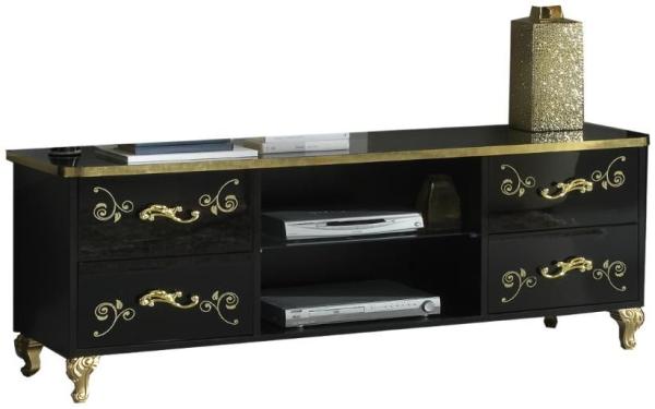 Sofia Black Italian 160cm TV Unit