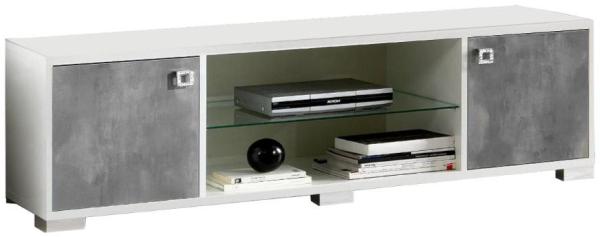 Stella White Italian 160cm TV Unit