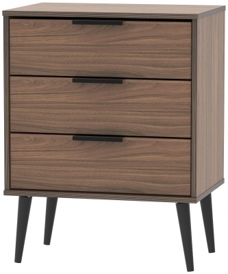 Carini Walnut with Black Wooden Legs