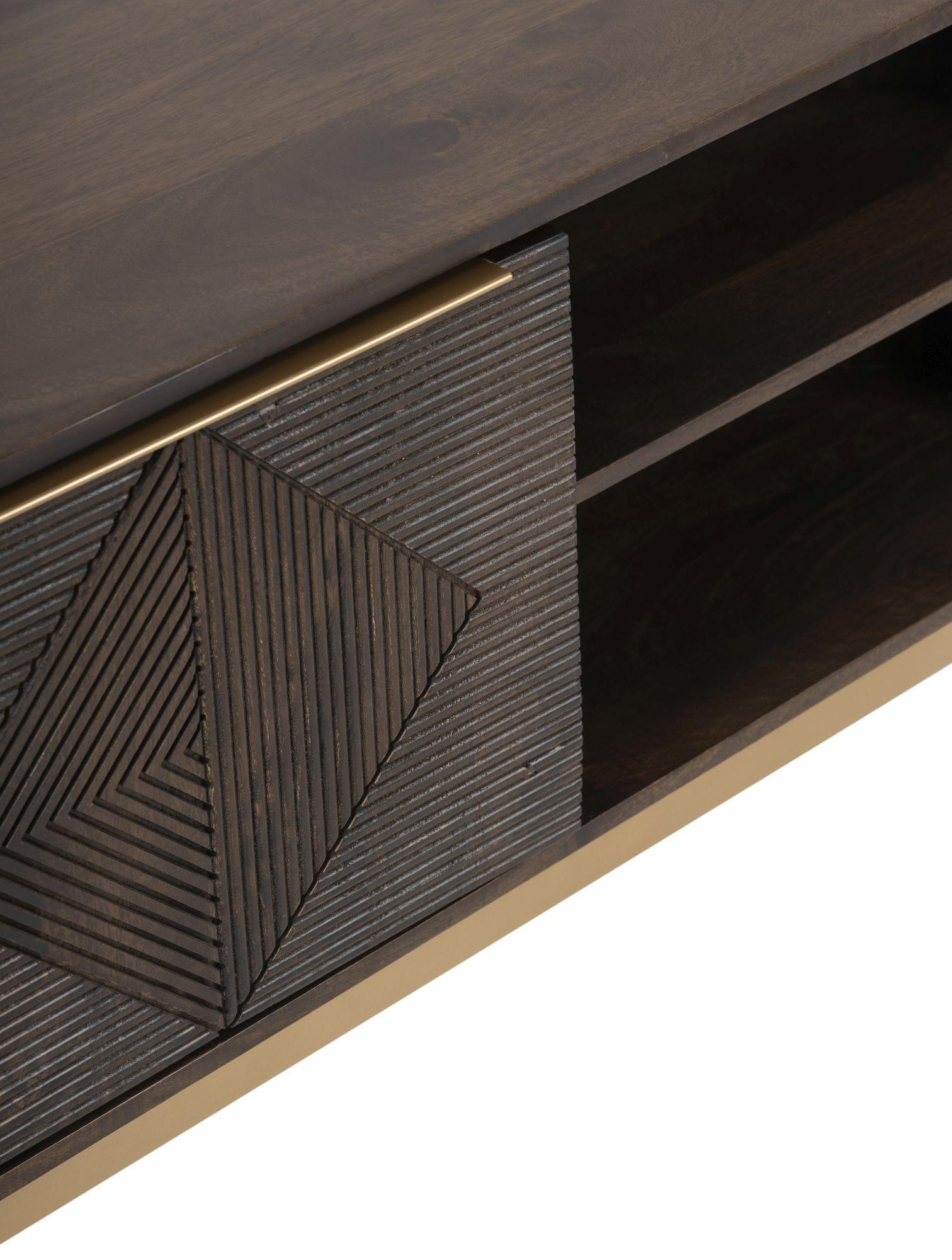 Zaine Walnut 104cm Corner TV Unit