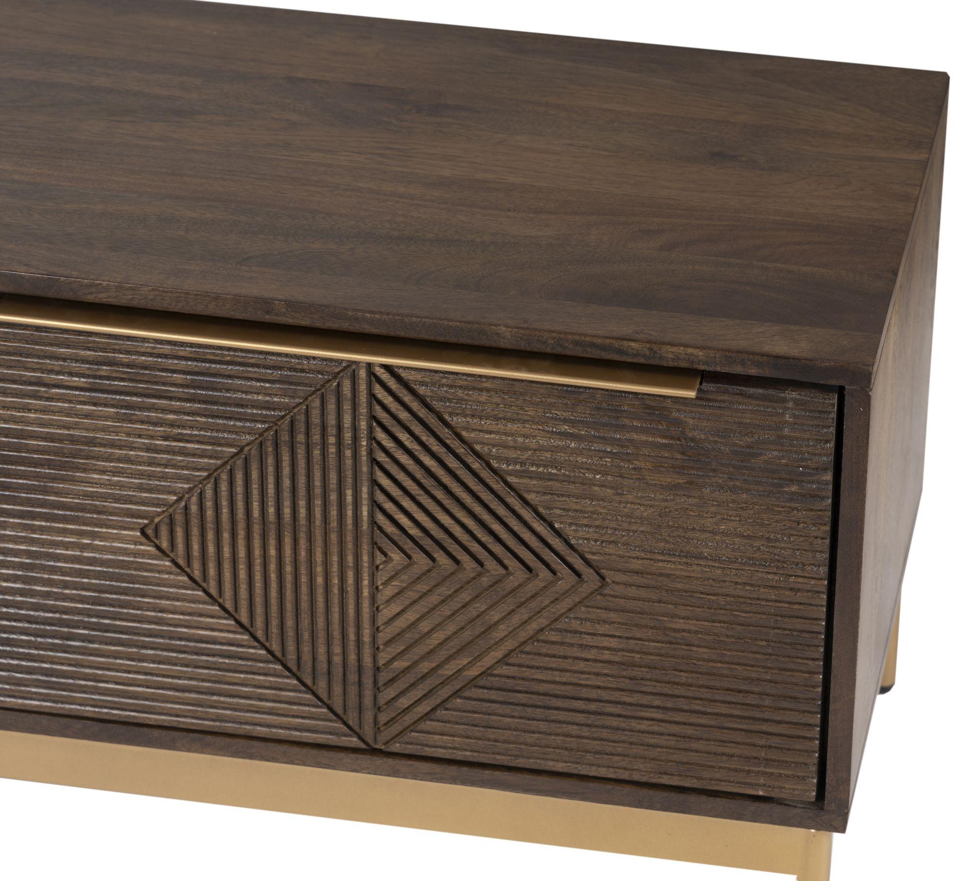 Zaine Walnut 160cm TV Unit