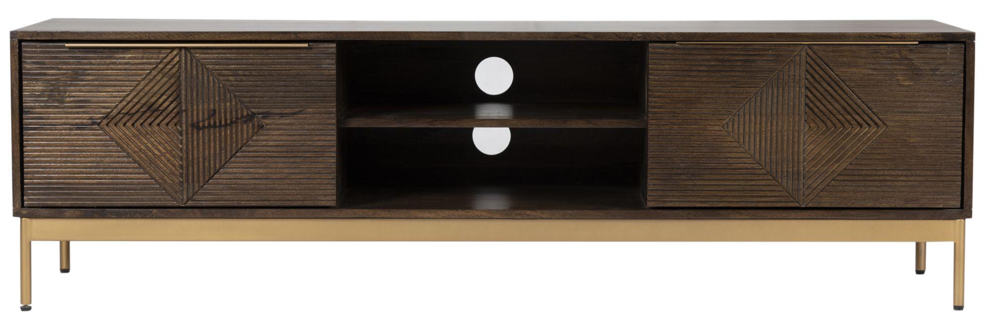 Zaine Walnut 160cm TV Unit