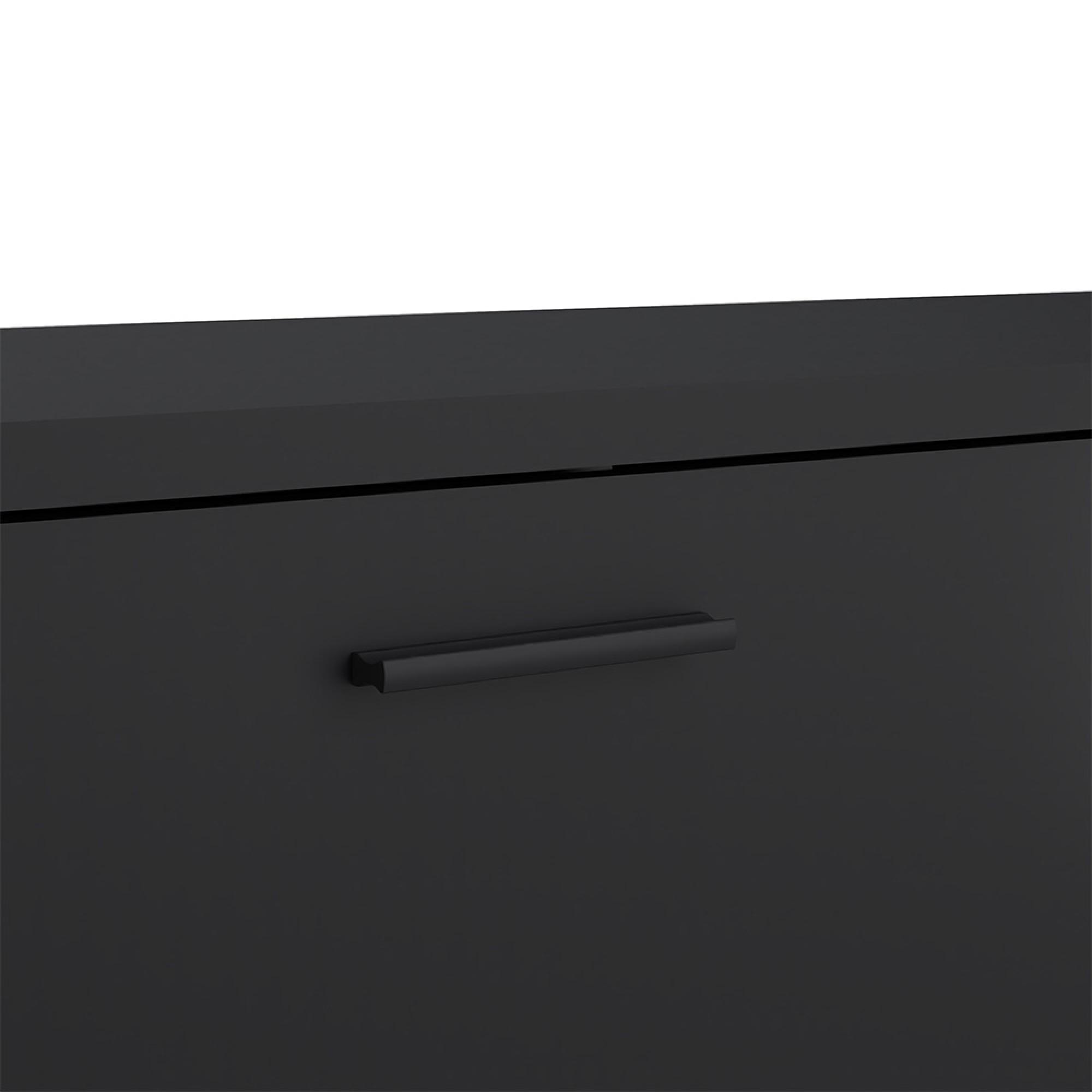 Media TV Unit - 2 Door - 1 Drawer - 177.2cm - Large - Black