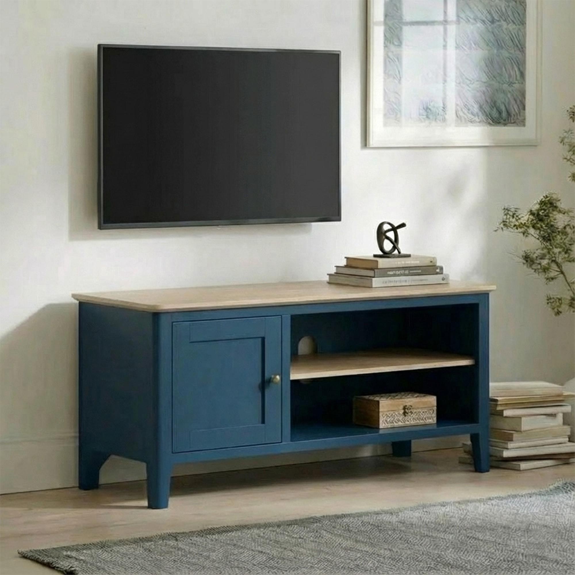 Marlow TV Unit - 1 Door - Blue