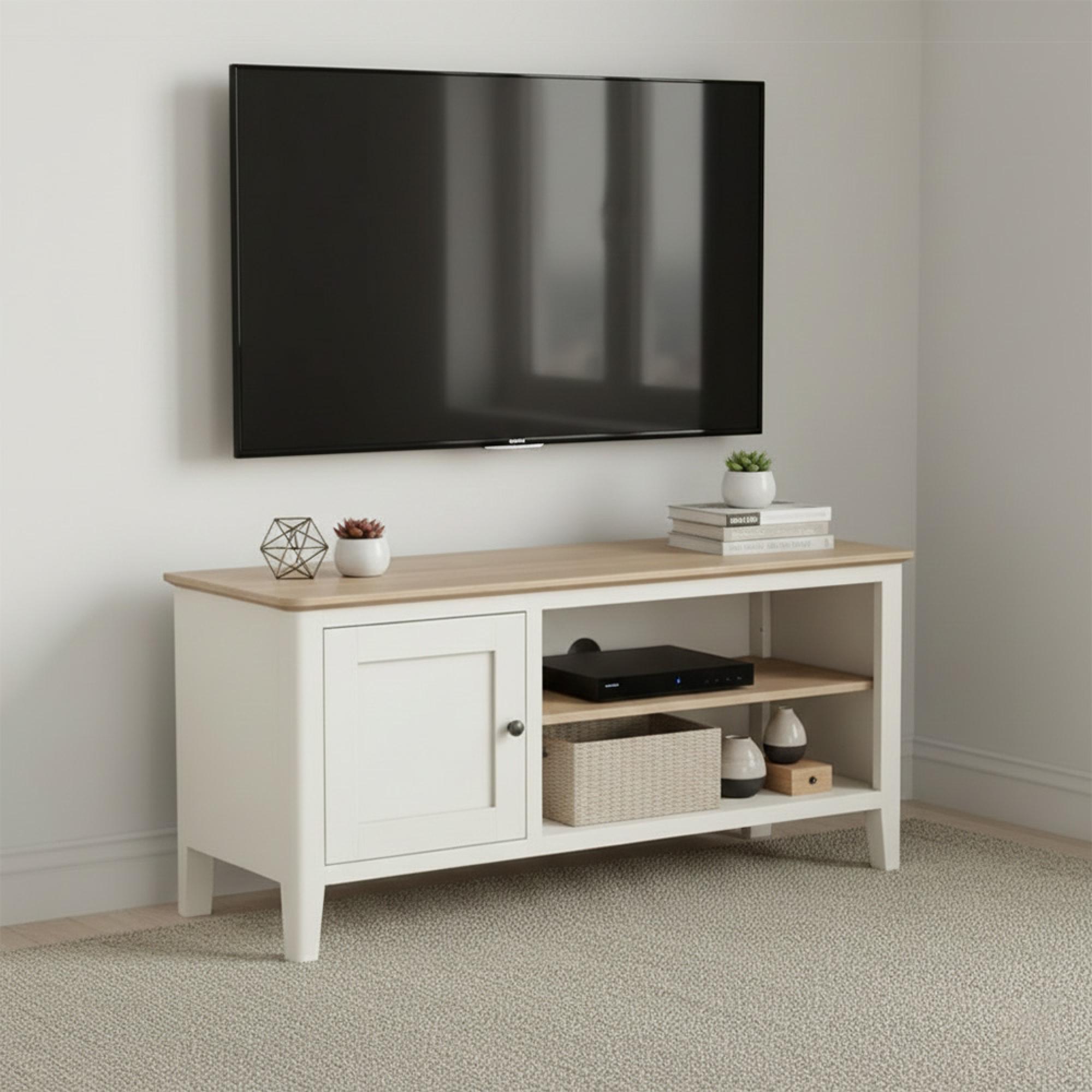 Marlow TV Unit - 1 Door - White