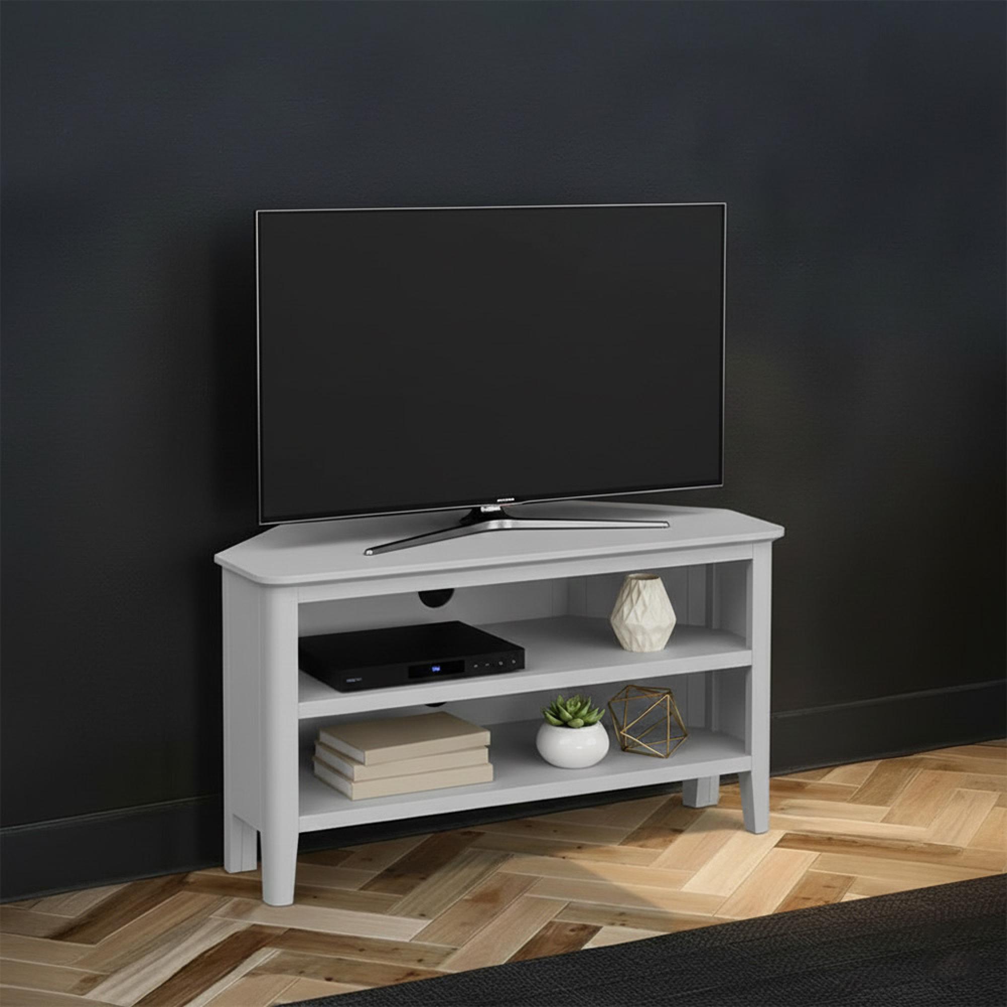Stowe Corner TV Unit - Grey