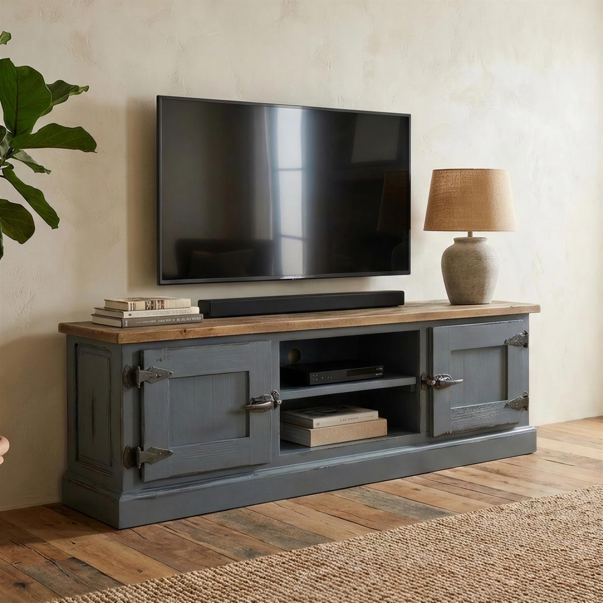 Bishop TV Unit - 140cm - Grey Painted
