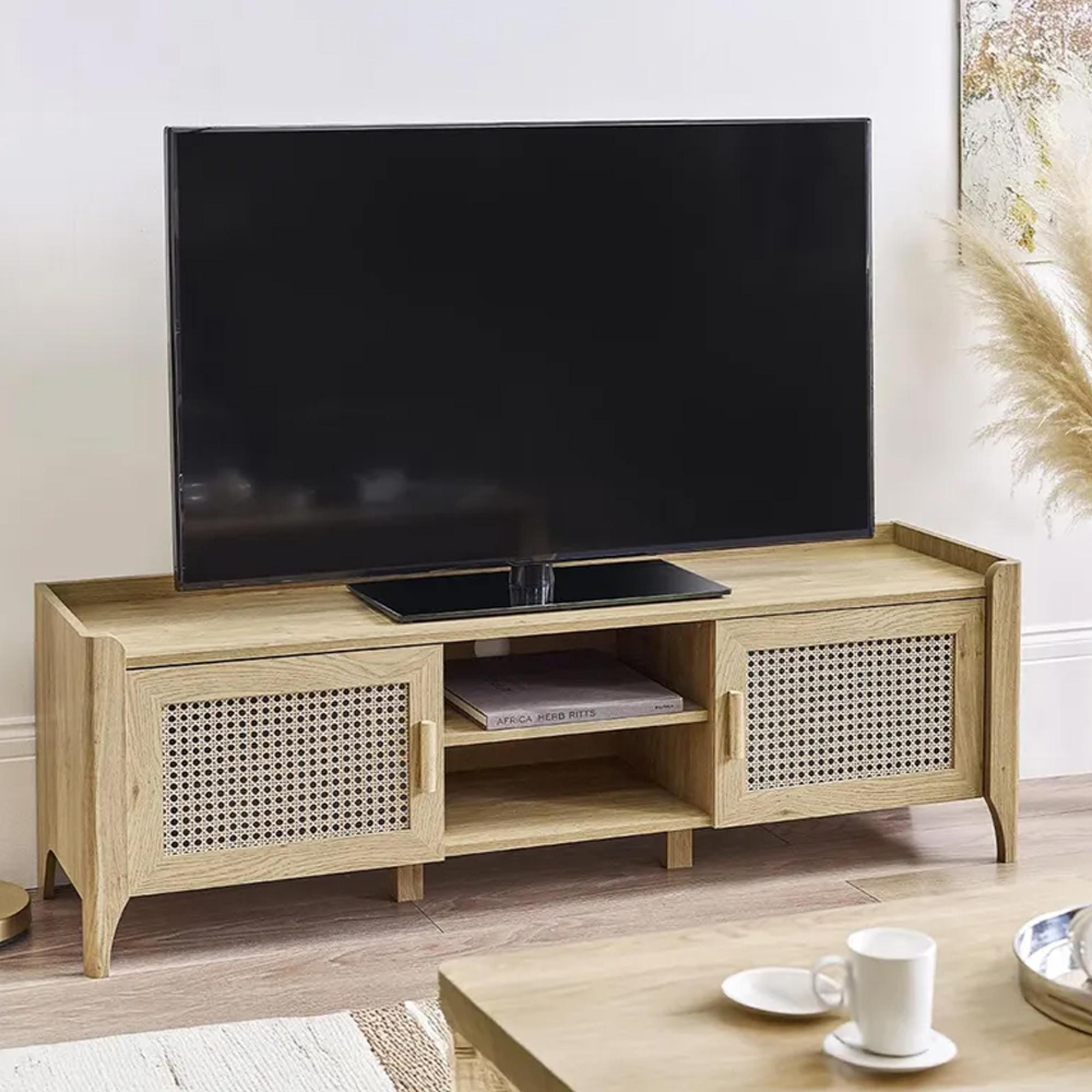 Clearance - Sydney TV Unit - 2 Door - Faux Rattan - FSS16496