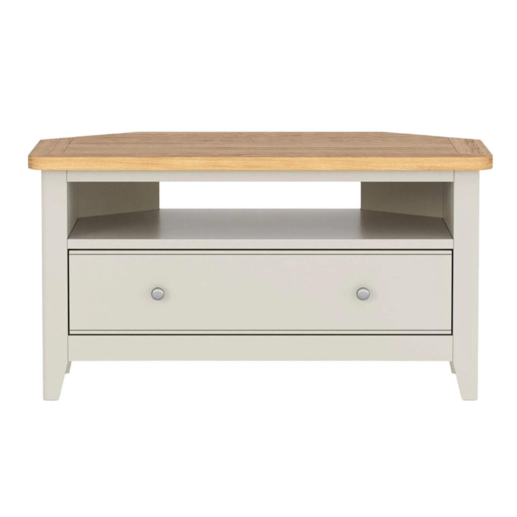 Arden Grey Painted 90cm Corner TV Unit