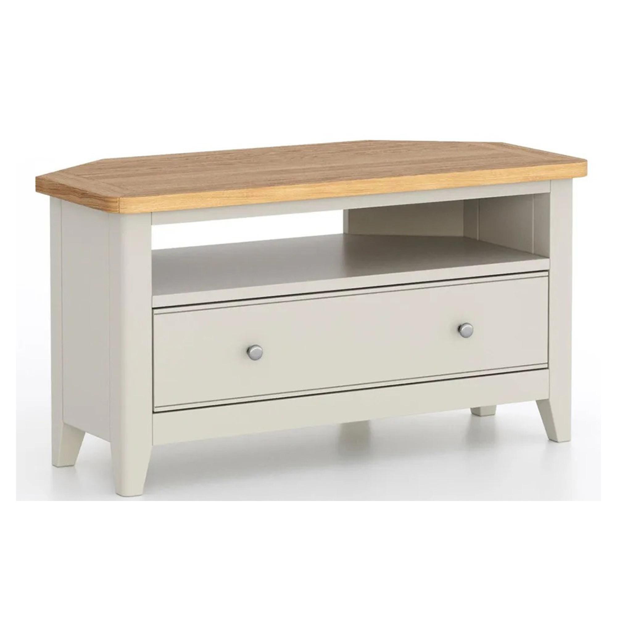 Arden Grey Painted 90cm Corner TV Unit