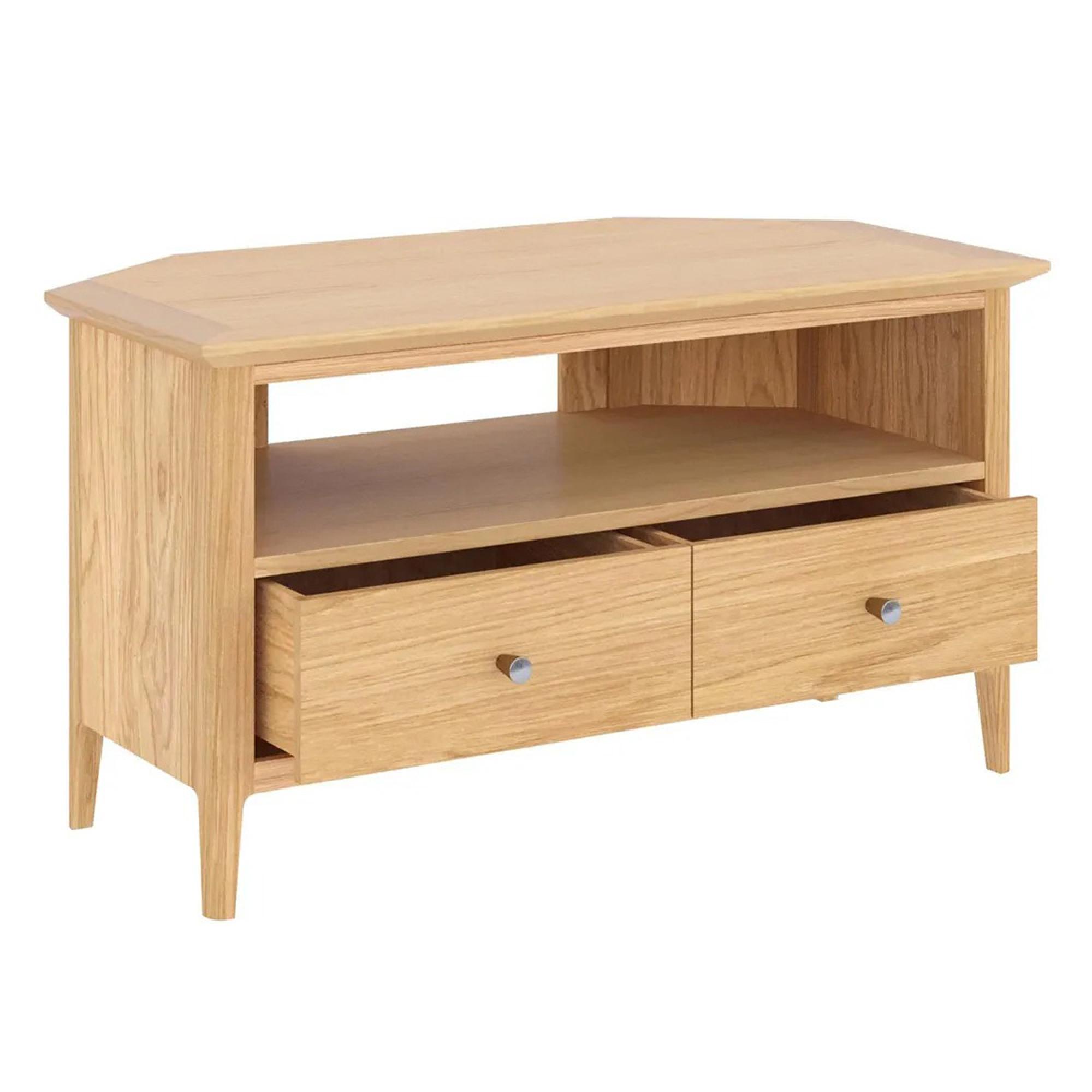 Selene Oak 90cm Corner TV Unit
