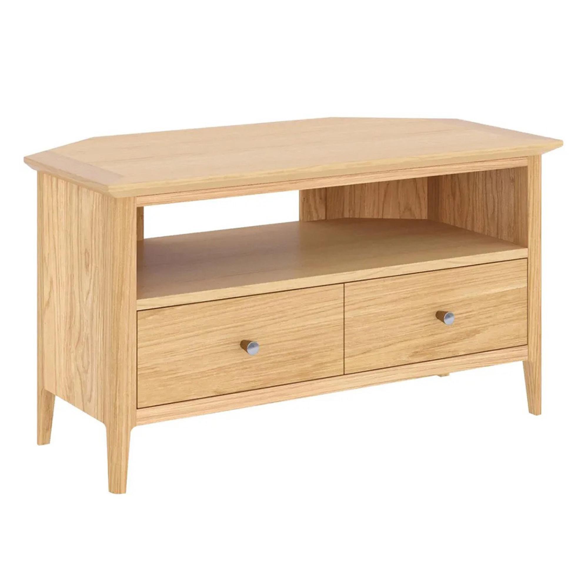 Selene Oak 90cm Corner TV Unit
