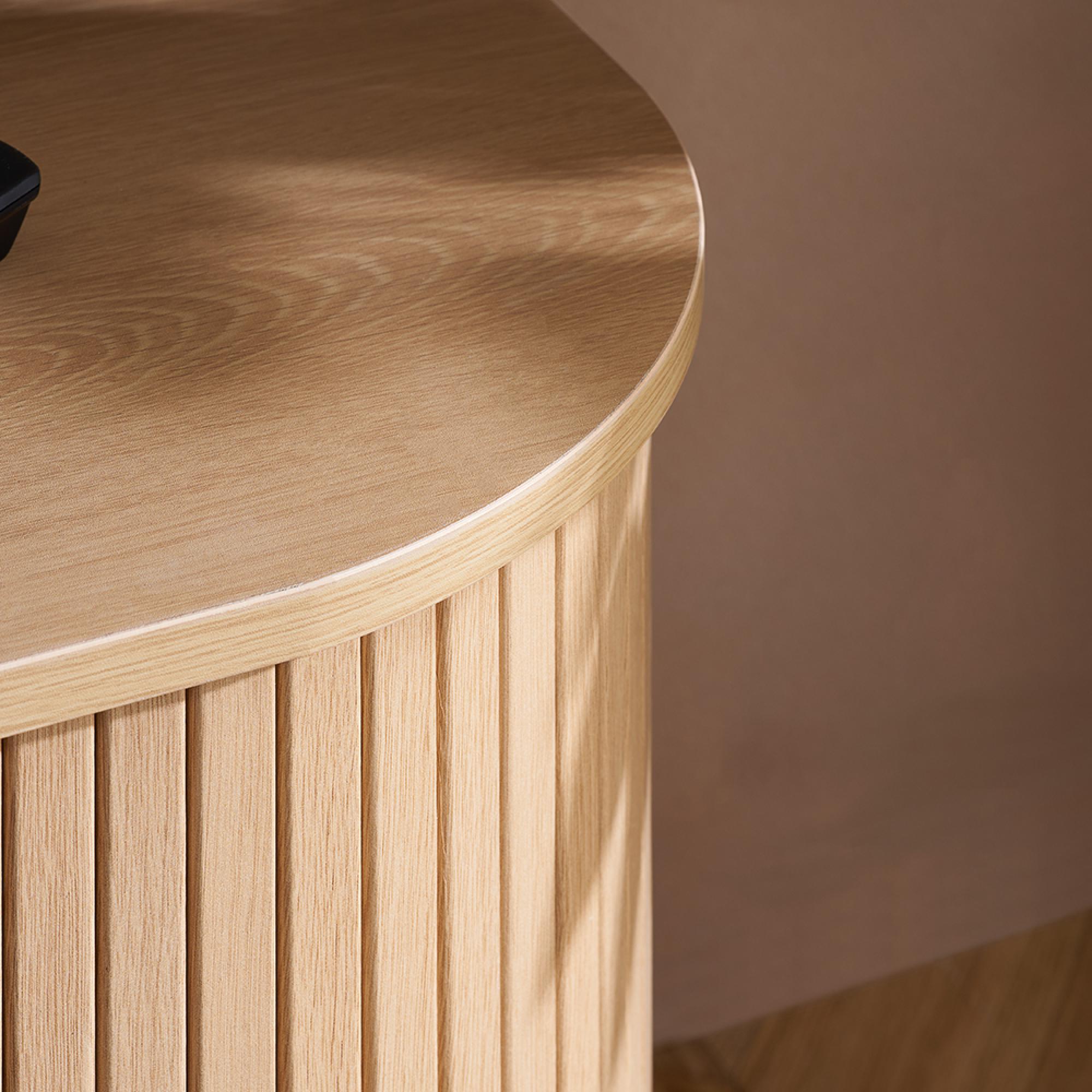 Axel TV Unit - Small - Oak Fluted