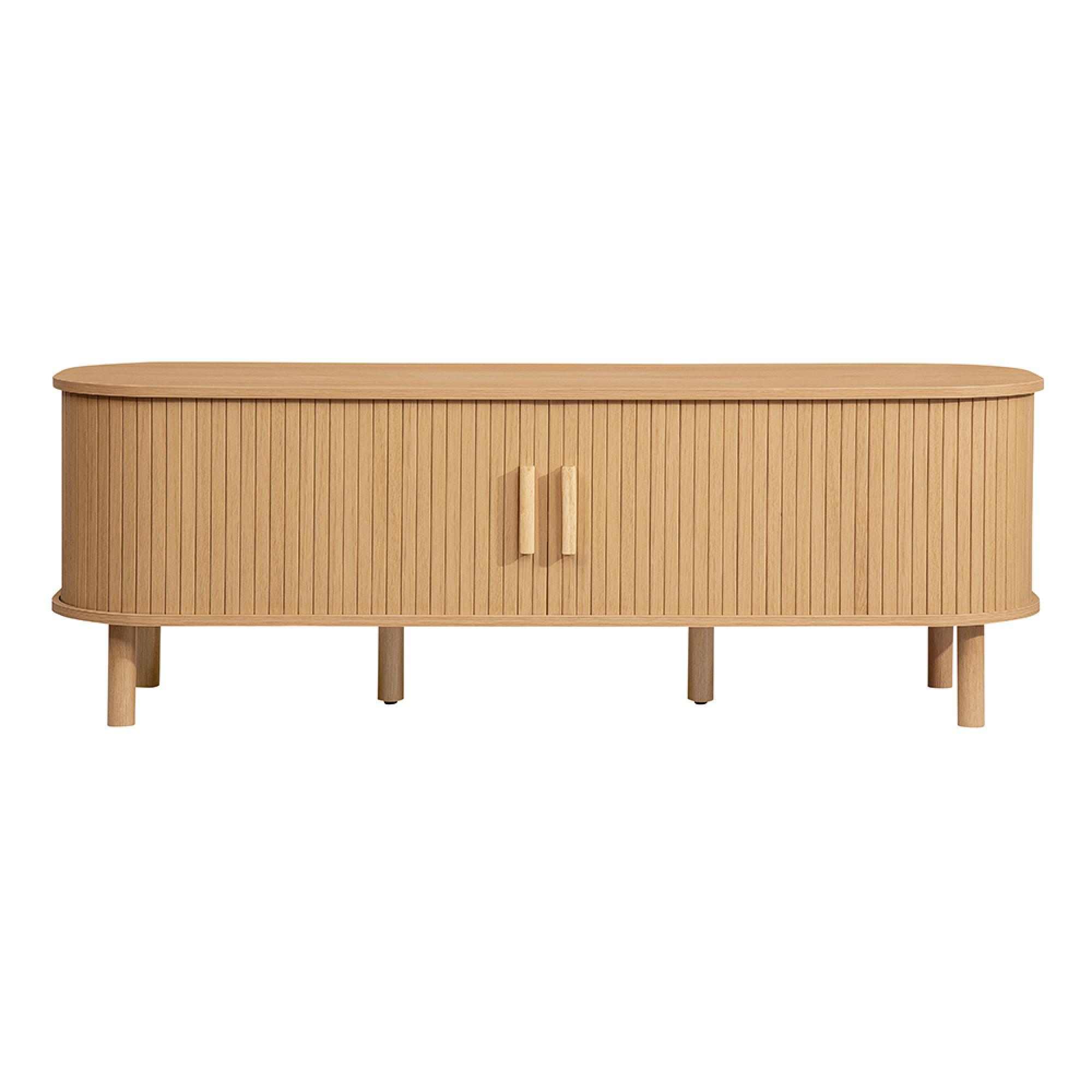 Axel TV Unit - Small - Oak Fluted