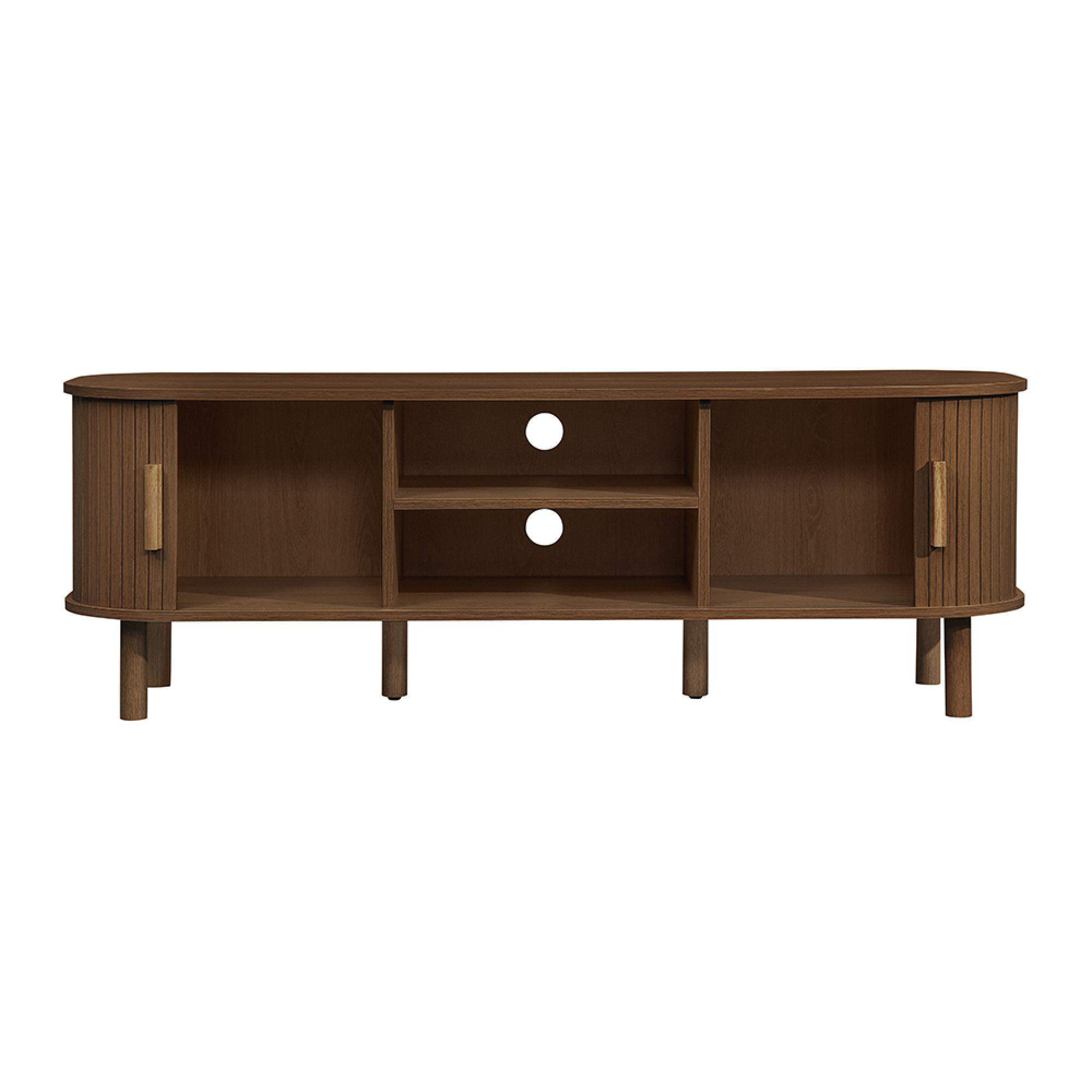 Axel TV Unit - Small - Walnut Fluted