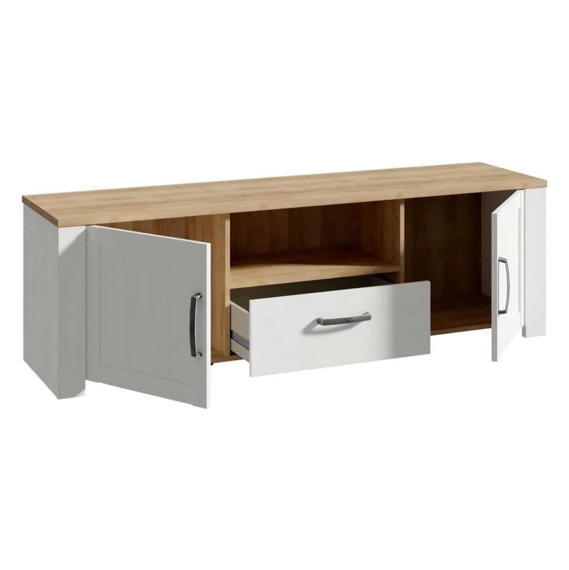 Bohol TV Unit - 2 Door - 1 Drawer - 166cm - White