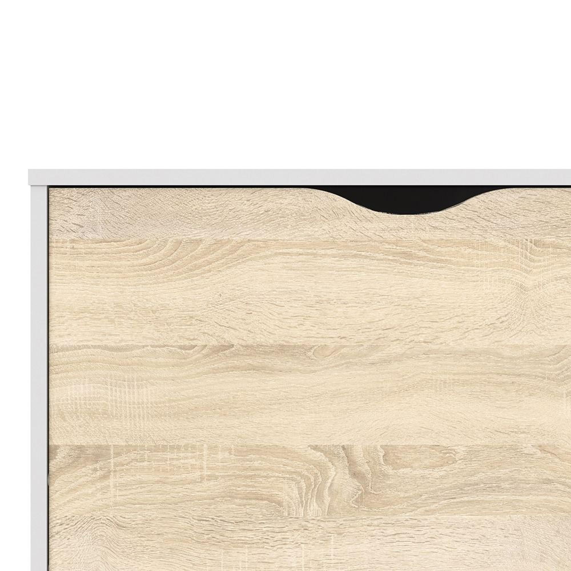 Oslo TV Unit - 2 Drawer - 117cm - White and Oak