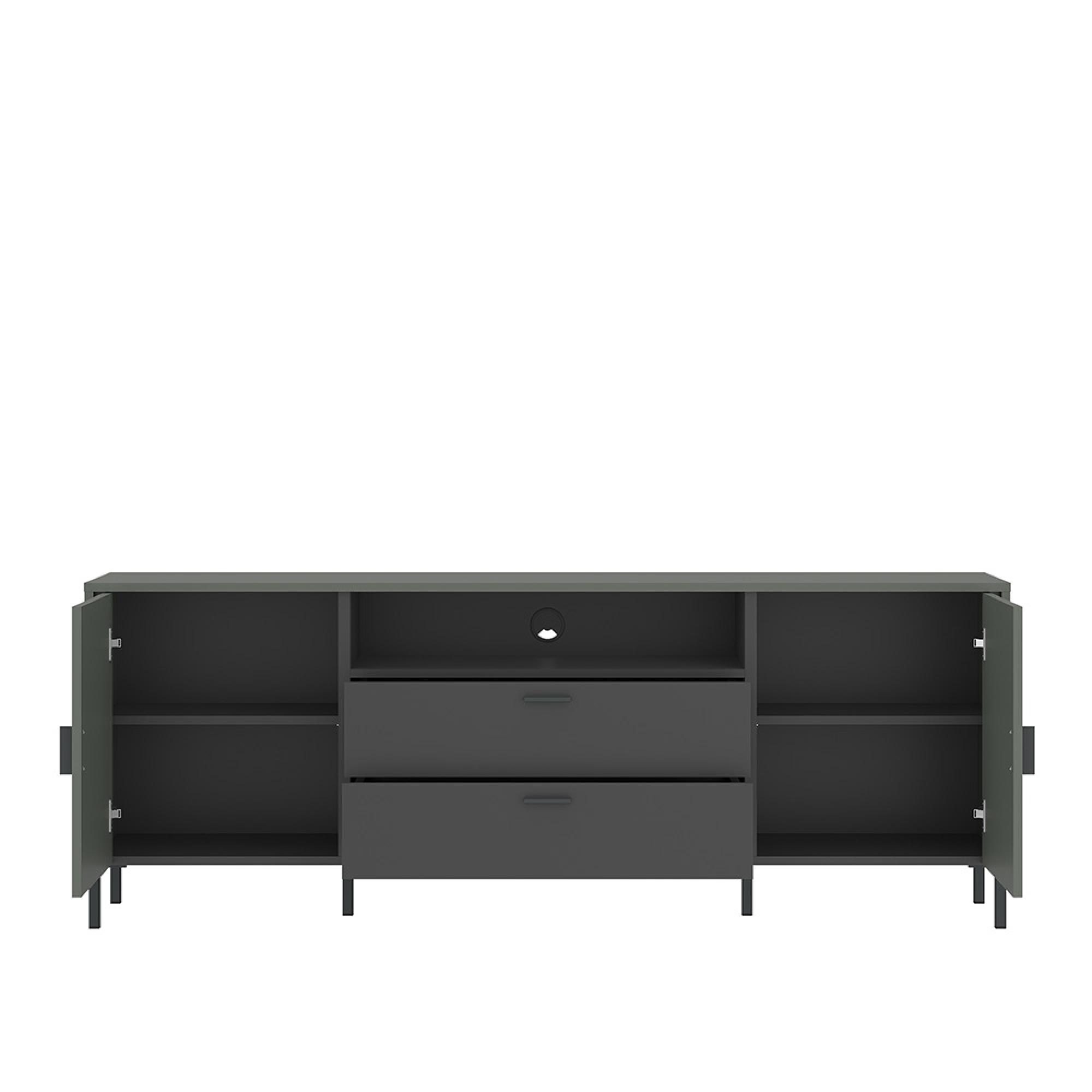 Arundel TV Unit - 2 Door - 1 Drawer - 173cm - Large - Green