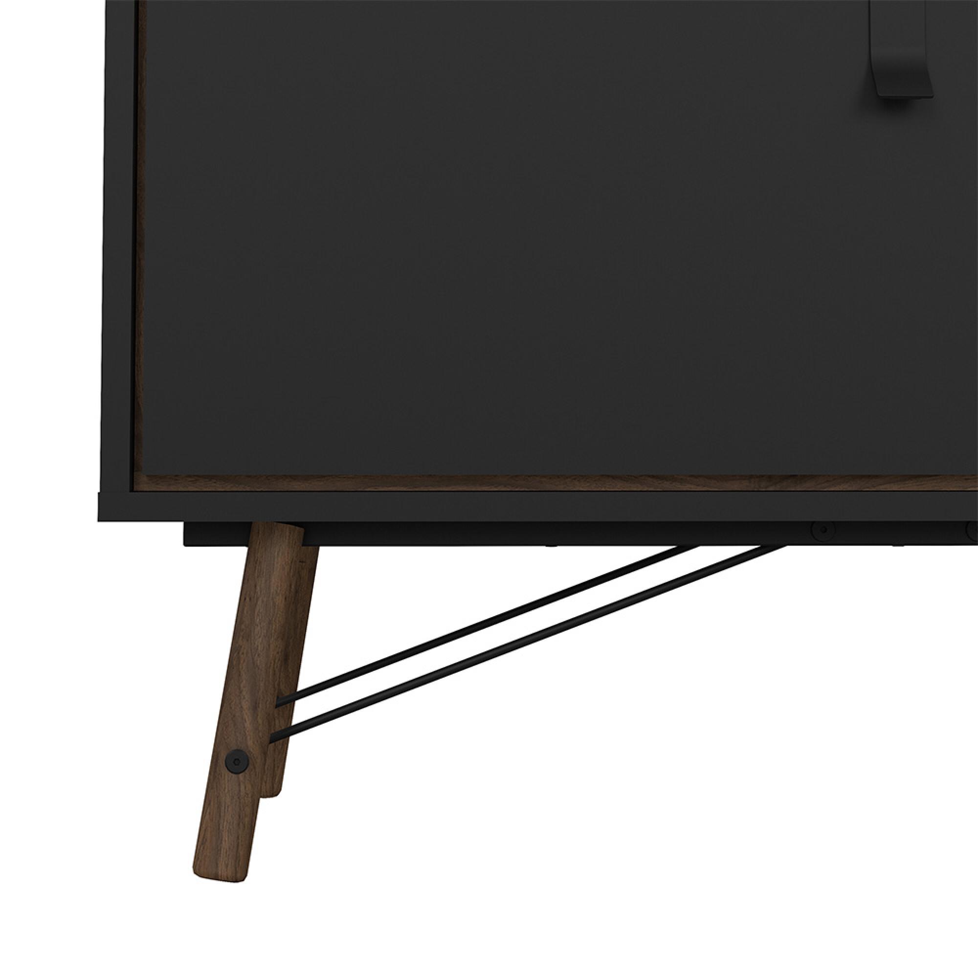 Ry TV Unit - 1 Door - 1 Drawer - 150cm - Black