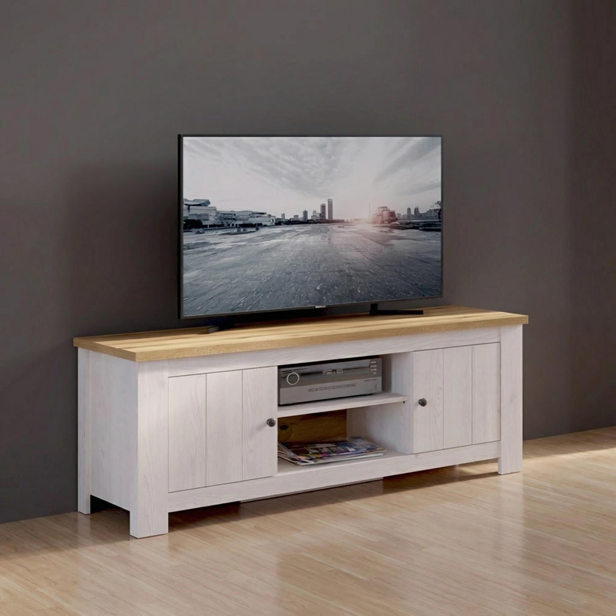 Celesto TV Unit - 2 Door - 154cm - White