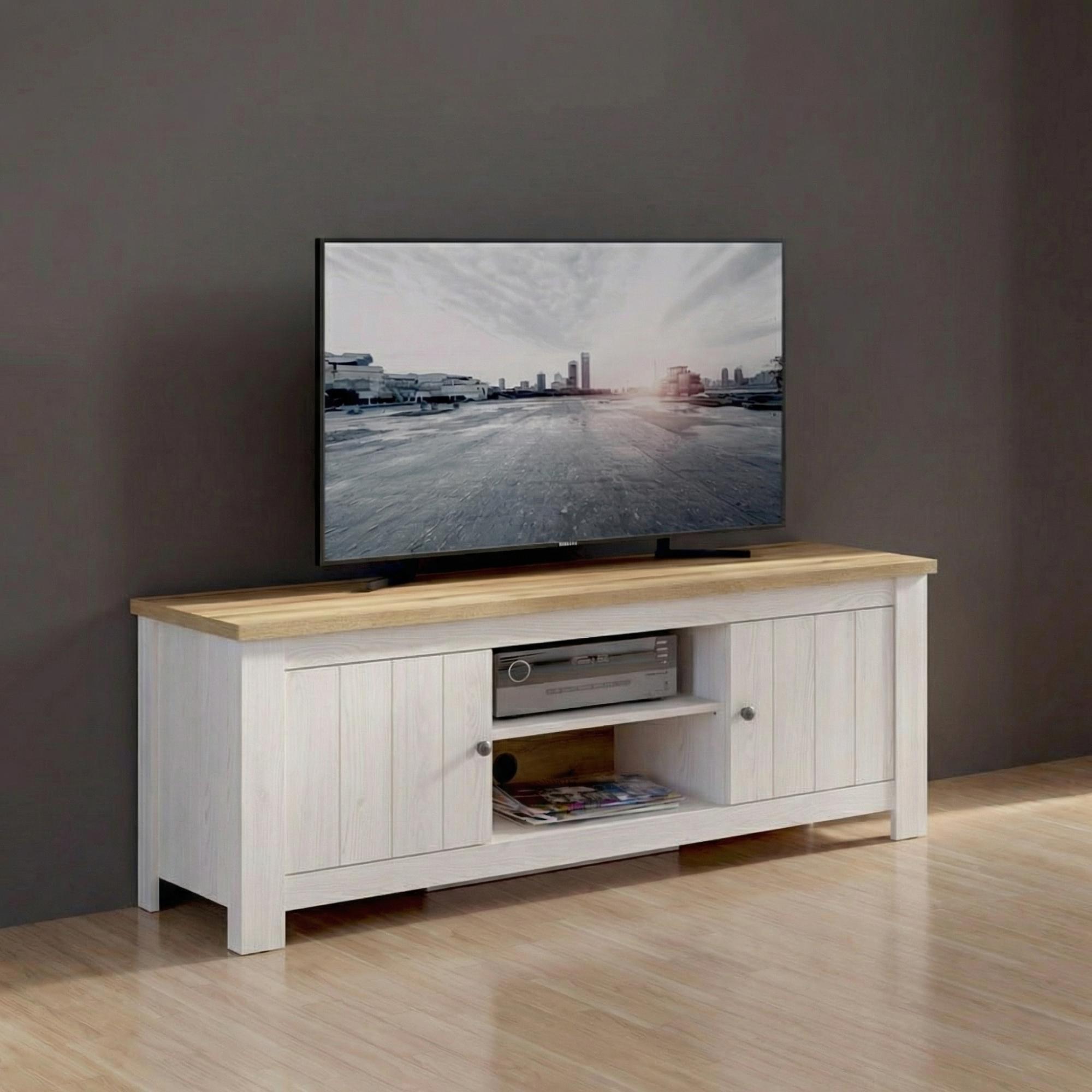 Celesto TV Unit - 2 Door - 189cm - Large - White
