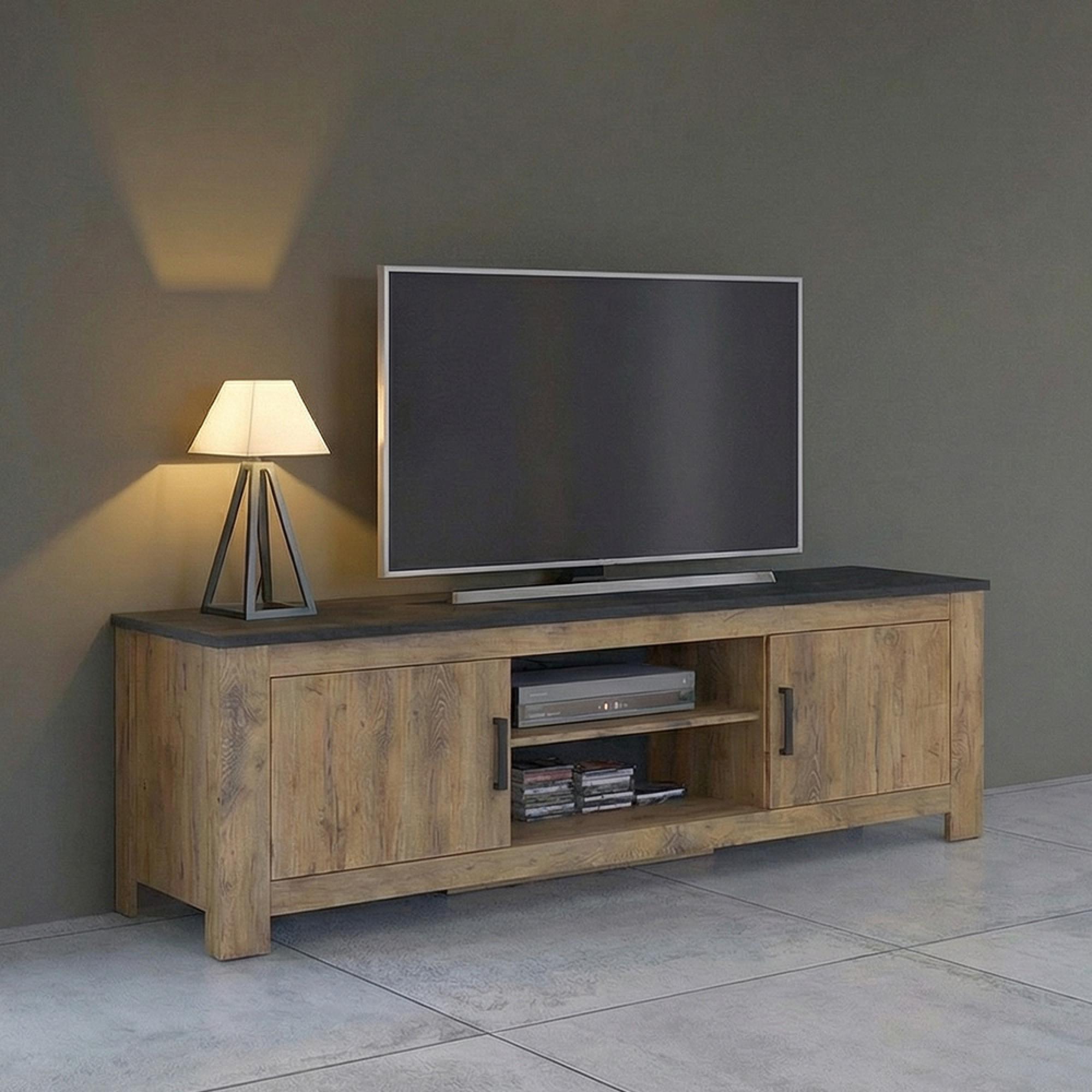 Rapallo TV Unit - 2 Door - 189cm - Large - Oak
