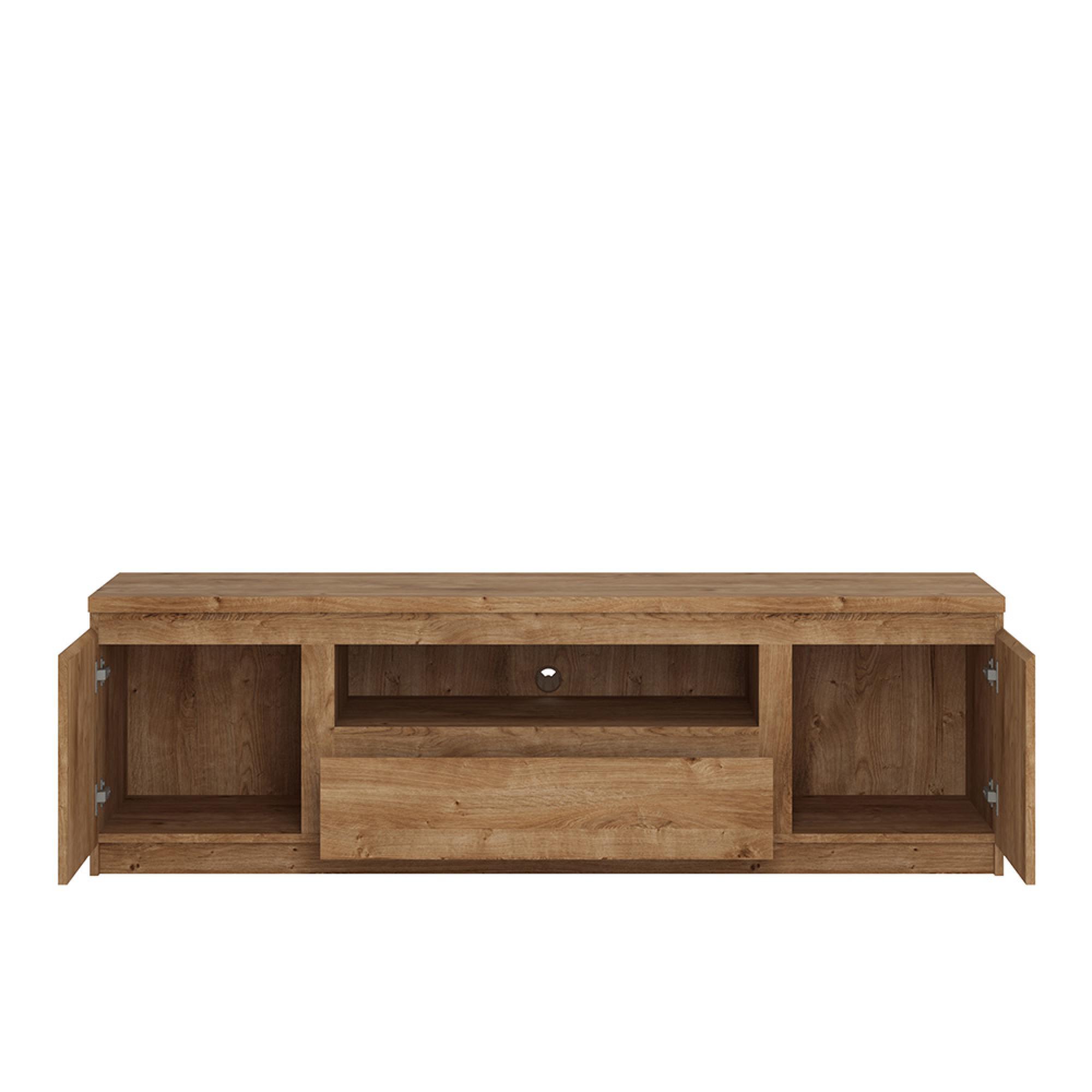 Fribo TV Unit - 2 Door - 1 Drawer - 165cm - Oak