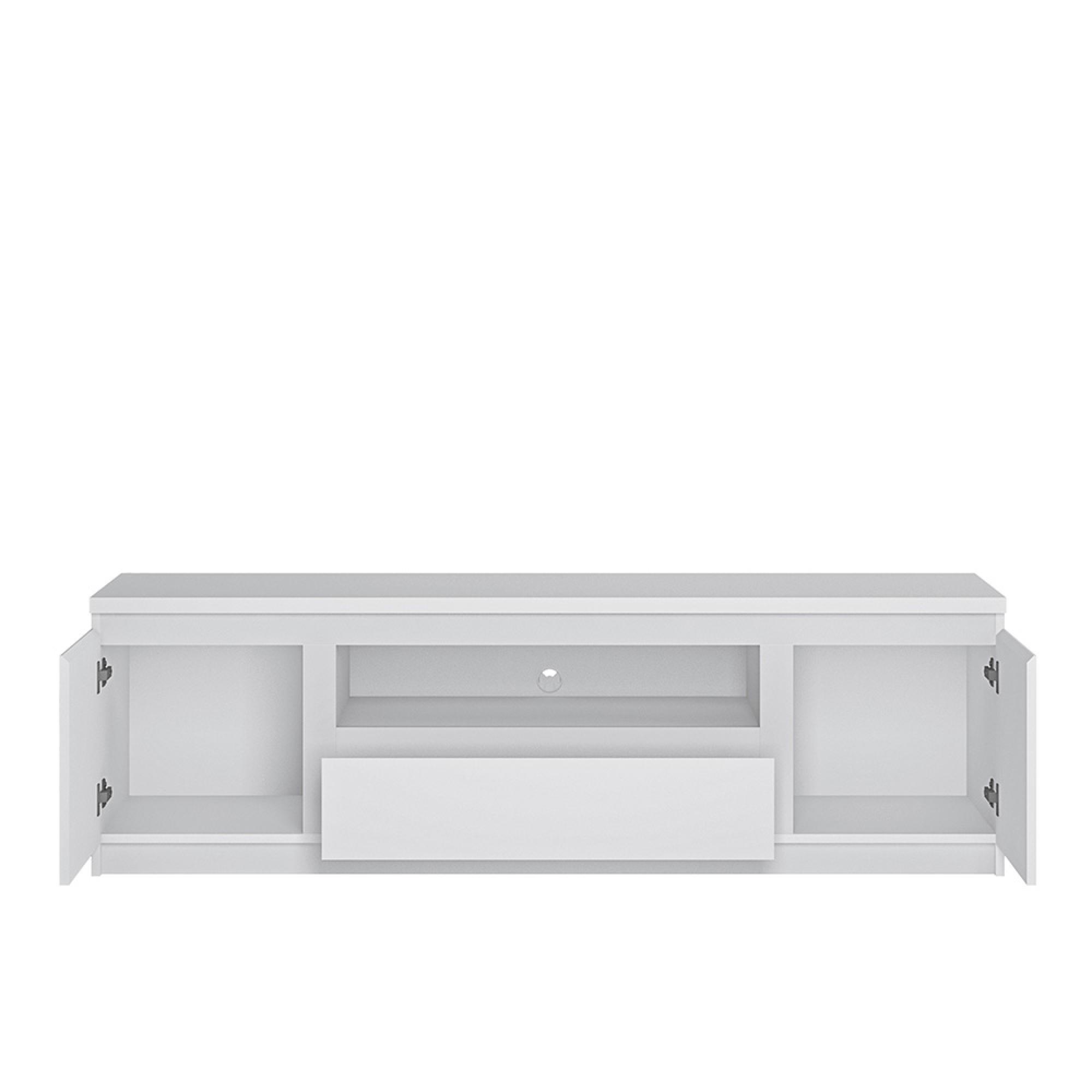 Fribo TV Unit - 2 Door - 1 Drawer - 165cm - White