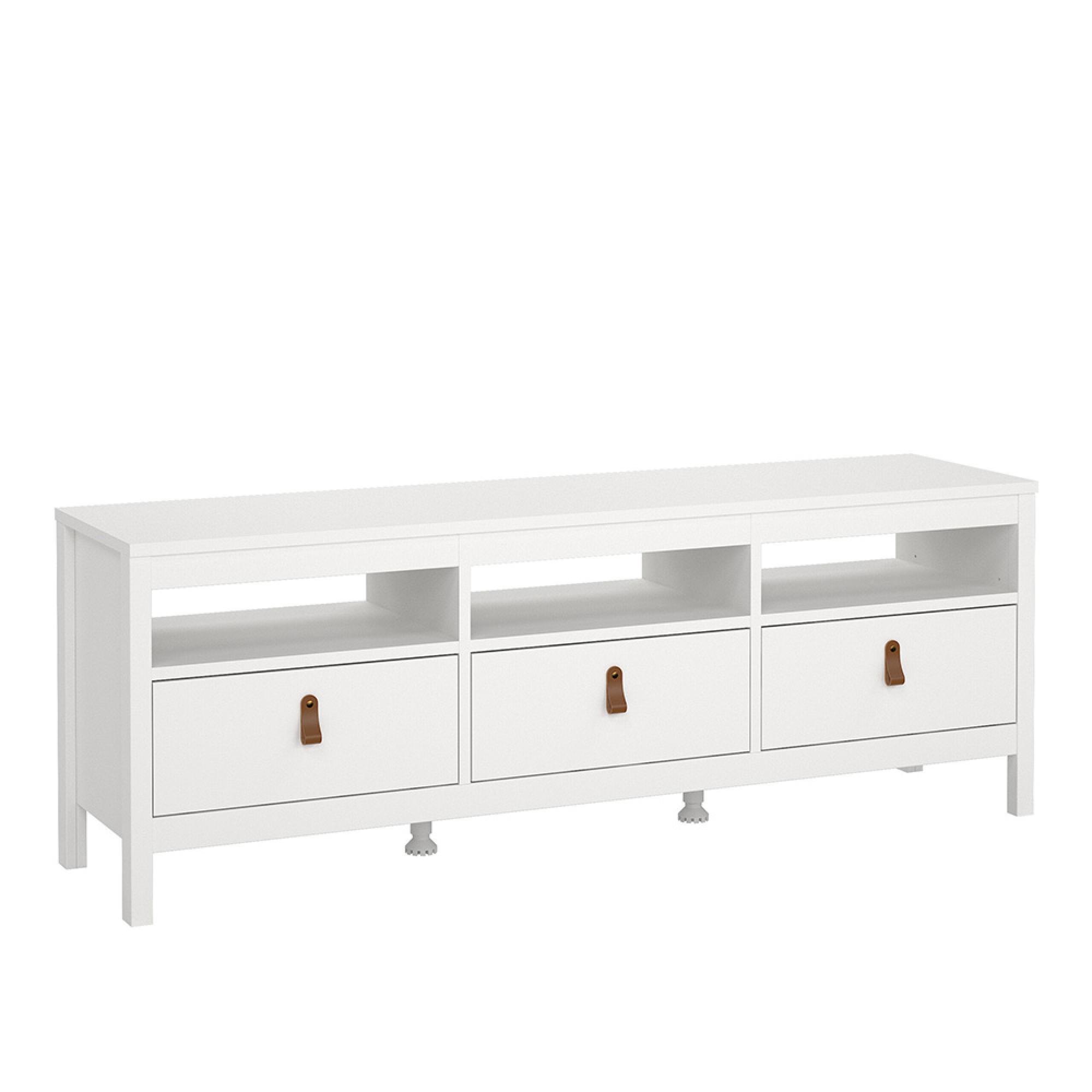 Barcelona TV Unit - 3 Drawer - 151.2cm - White