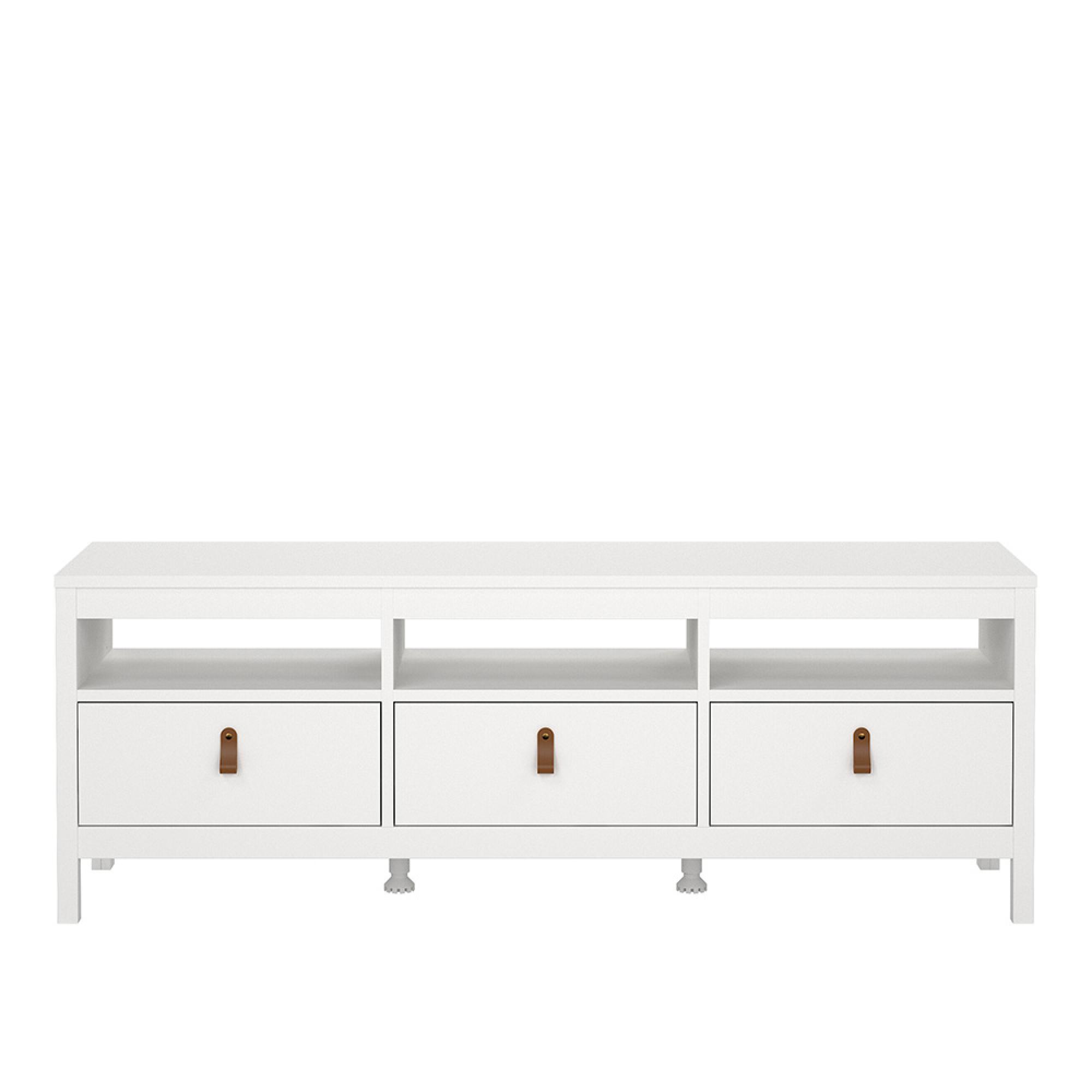 Barcelona TV Unit - 3 Drawer - 151.2cm - White