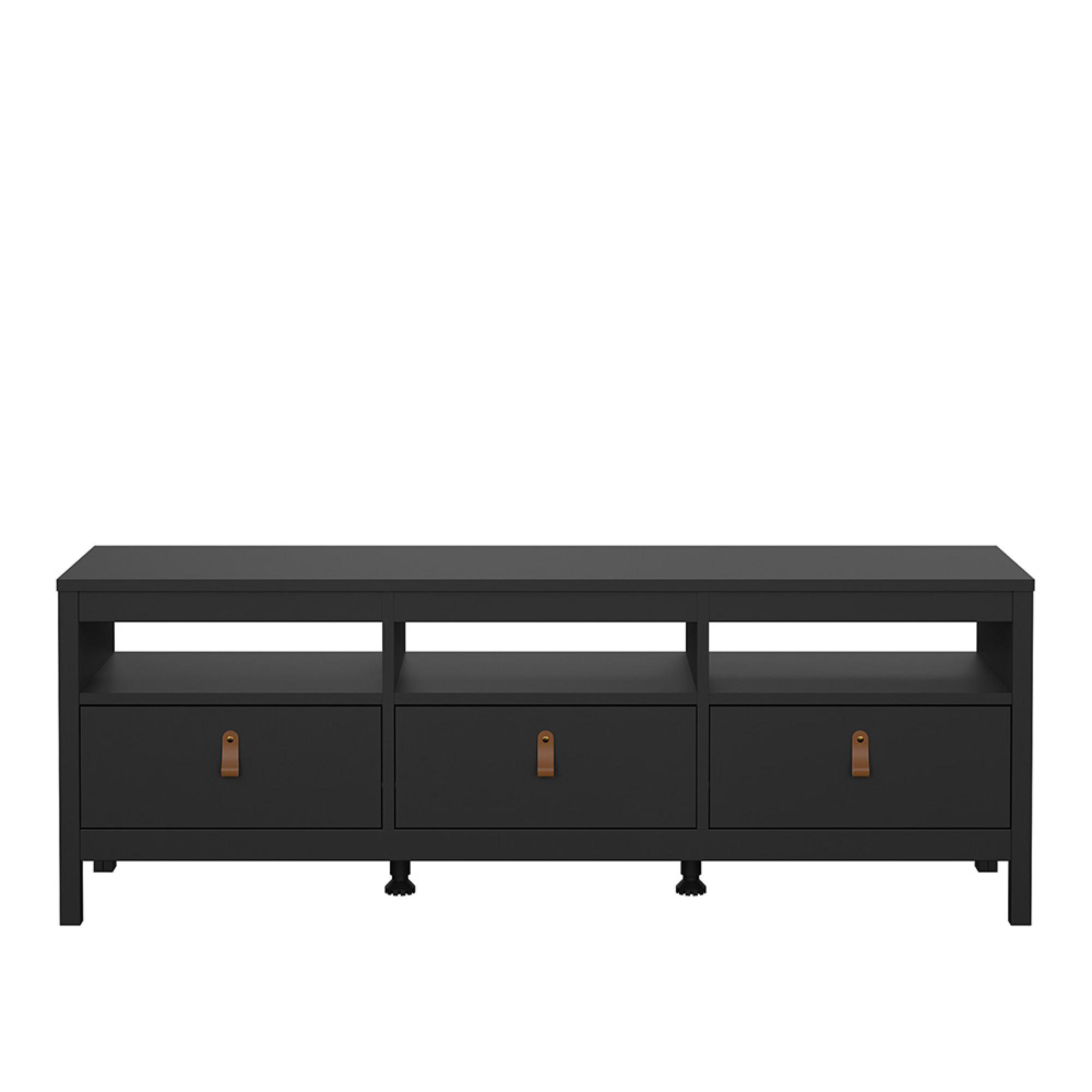 Barcelona TV Unit - 3 Drawer - 151cm - Black