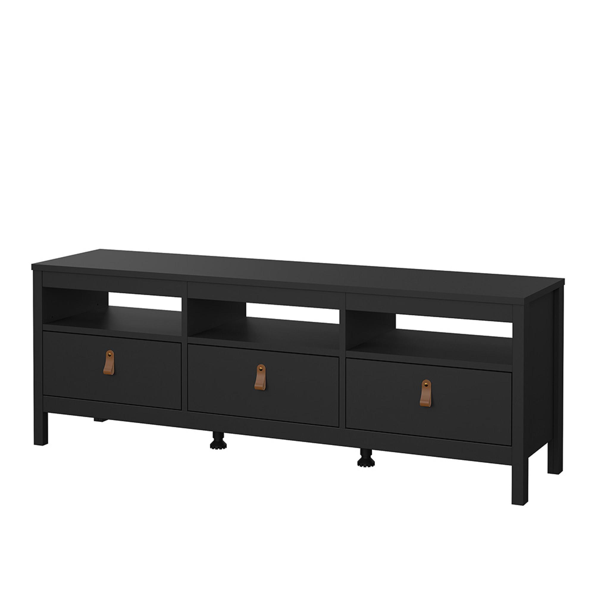 Barcelona TV Unit - 3 Drawer - 151cm - Black