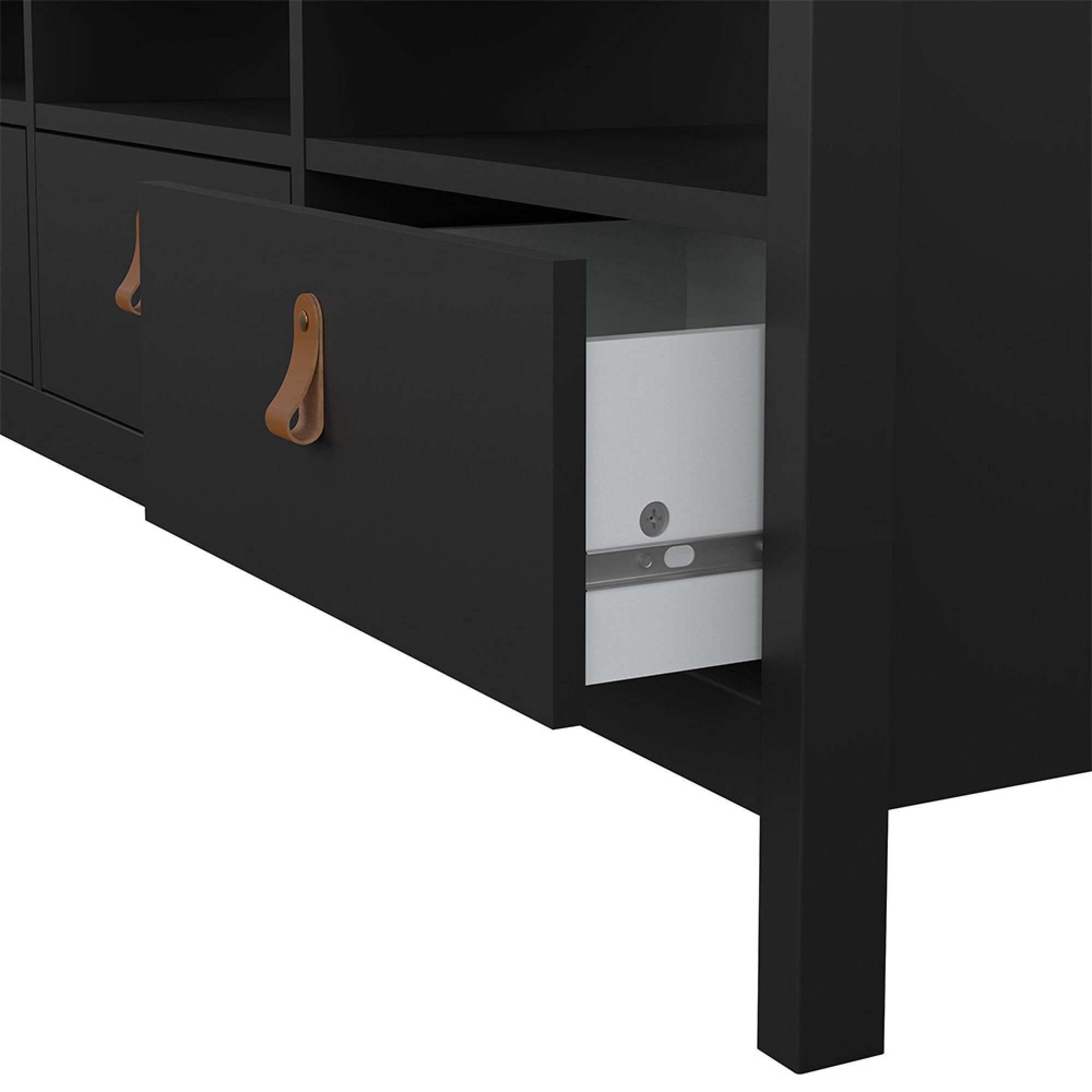 Barcelona TV Unit - 3 Drawer - 151cm - Black