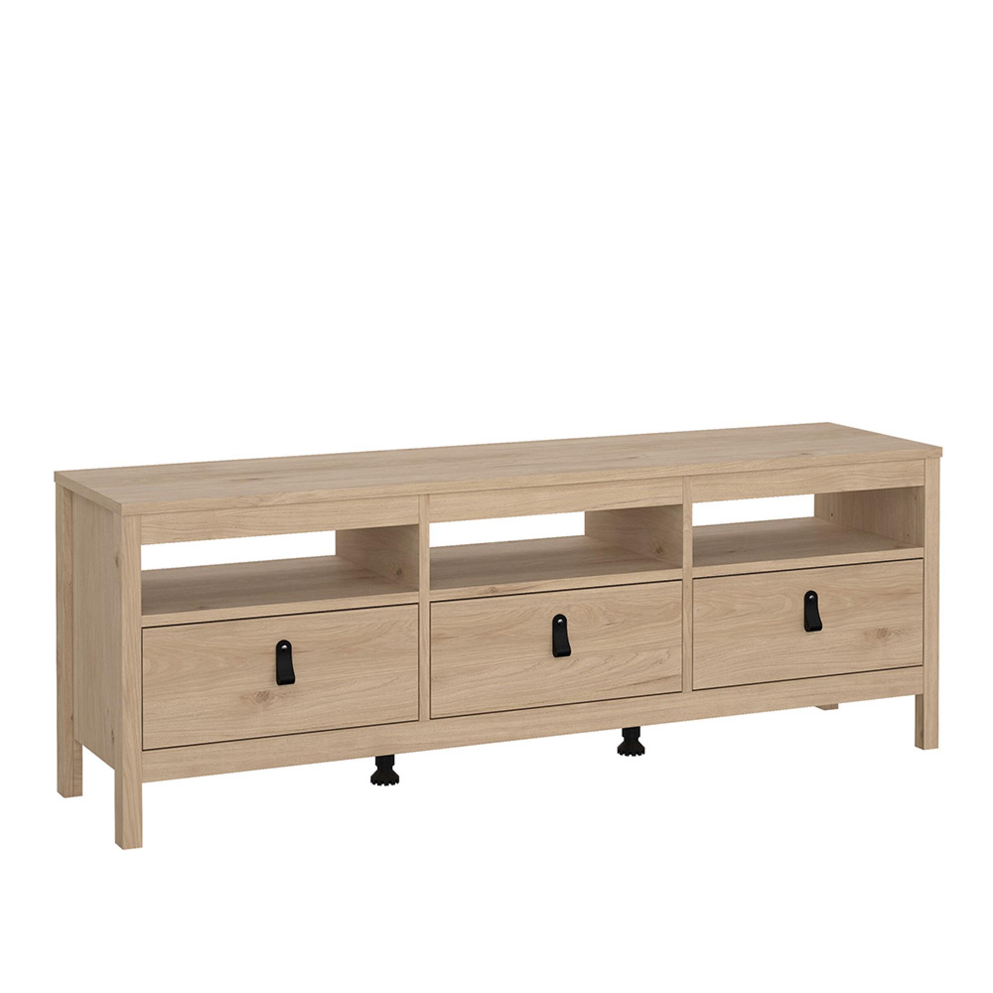 Barcelona TV Unit - 3 Drawer - 151.4cm - Jackson Hickory Oak